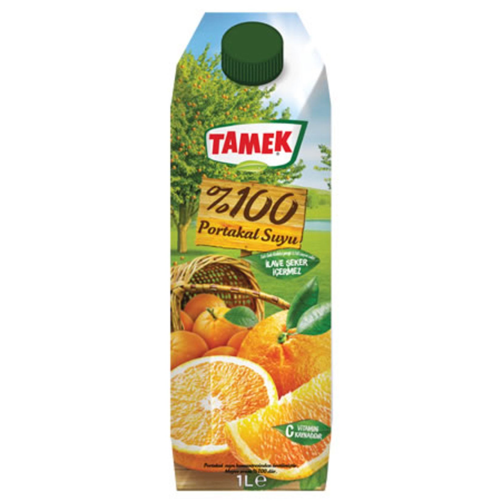 Tamek 100 Portakal Suyu 1 L