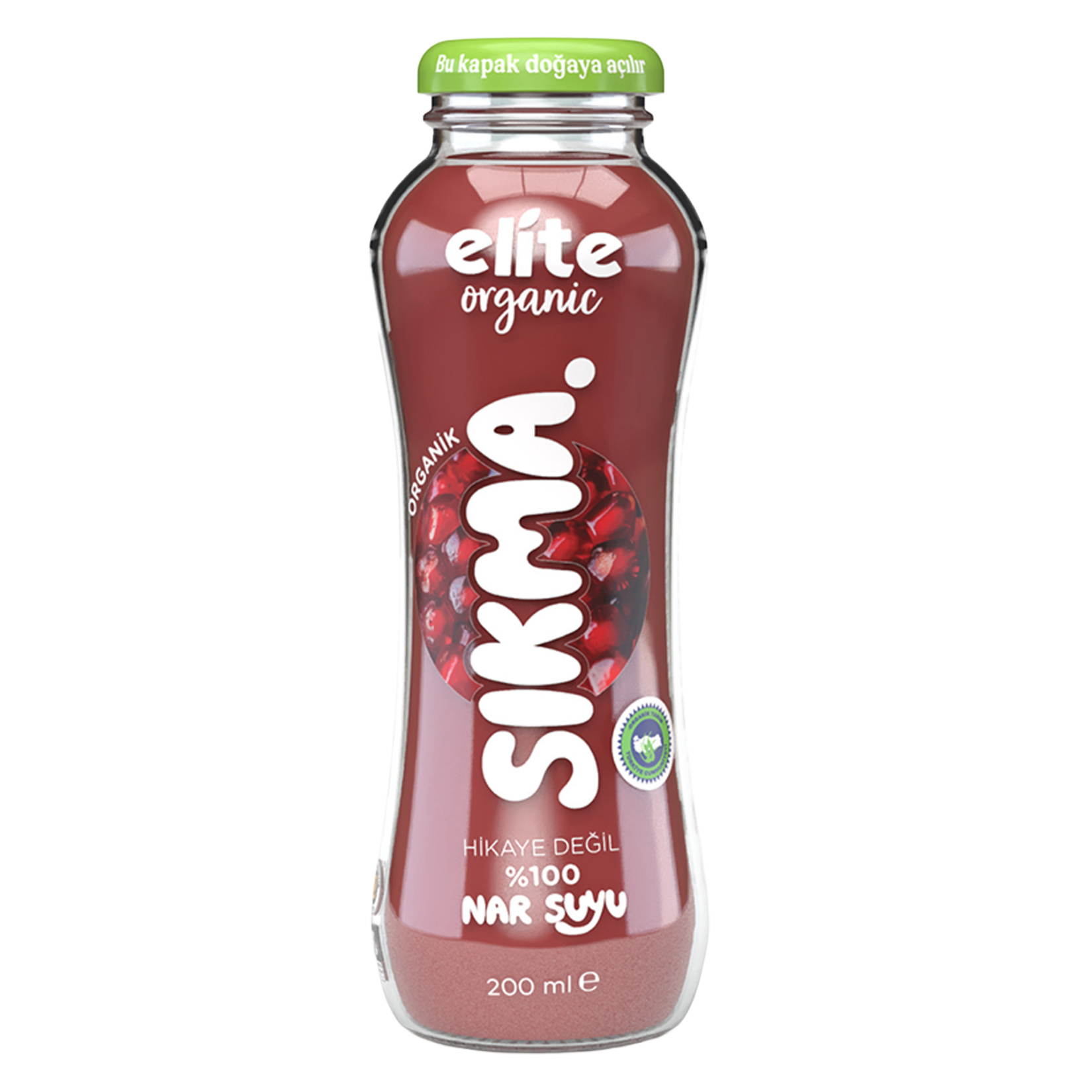Elite Organik Sıkma Nar Suyu 200 Ml