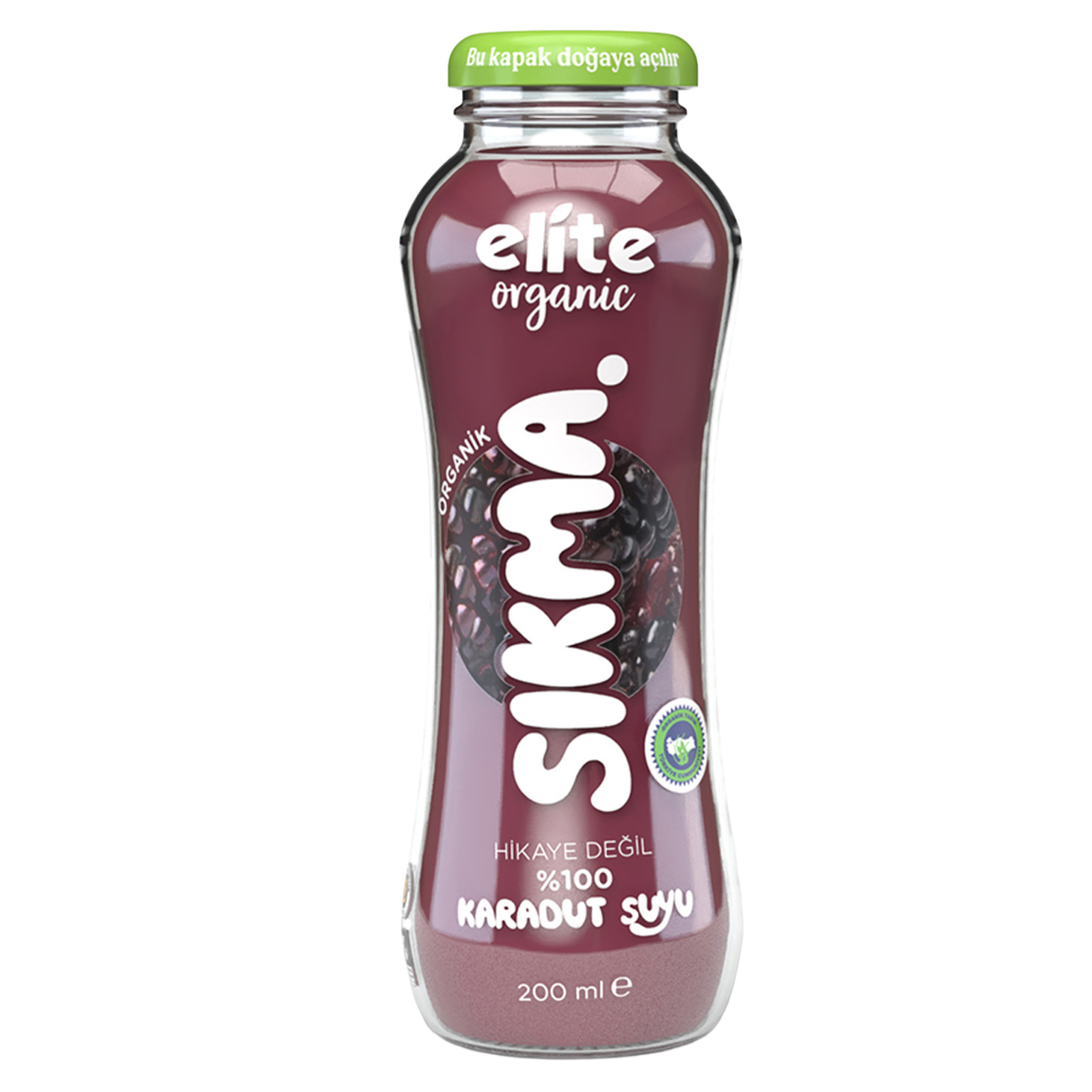 Elite Organik Sıkma Karadut Suyu 200 Ml