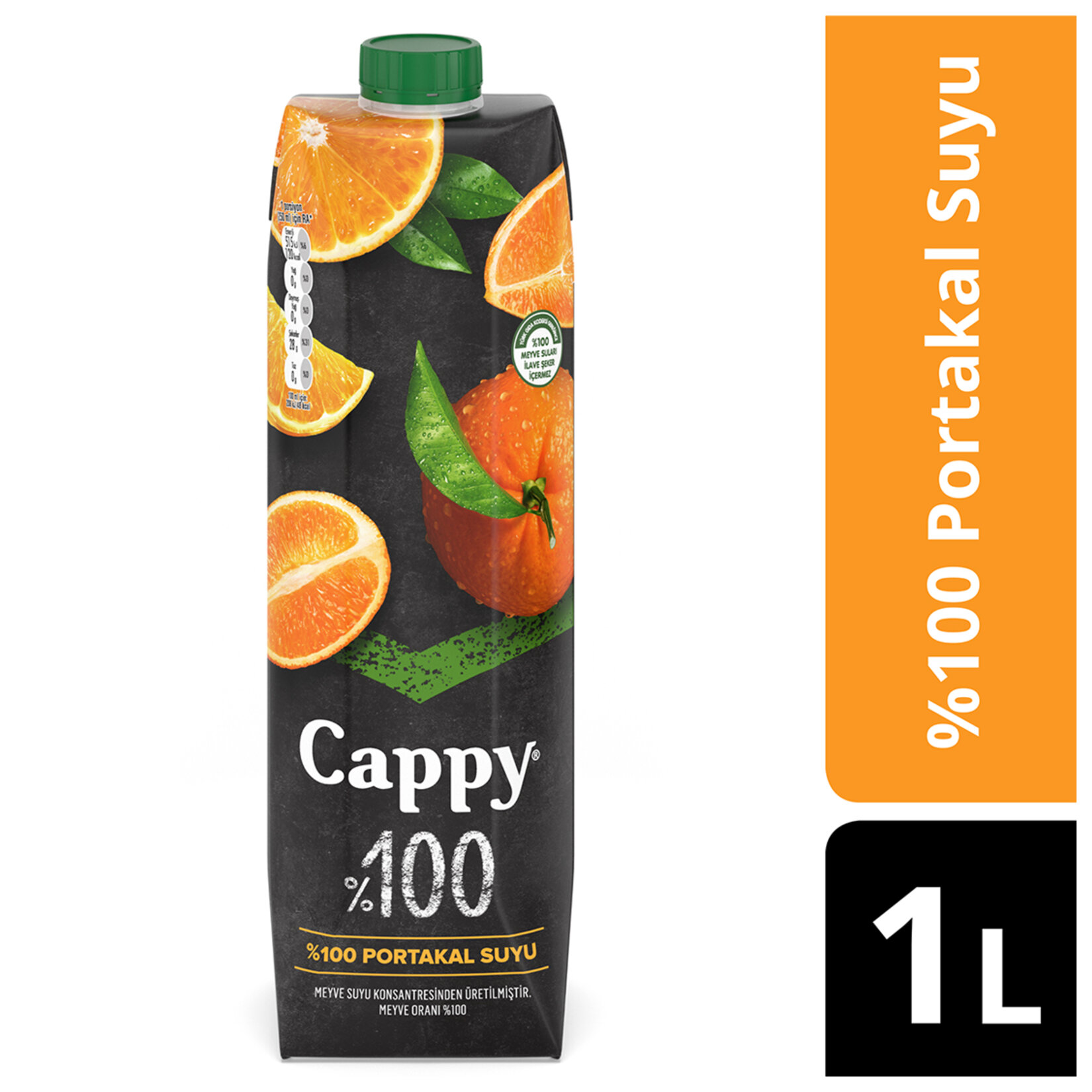 Cappy %100 Portakal Suyu 1 L - Görsel 1