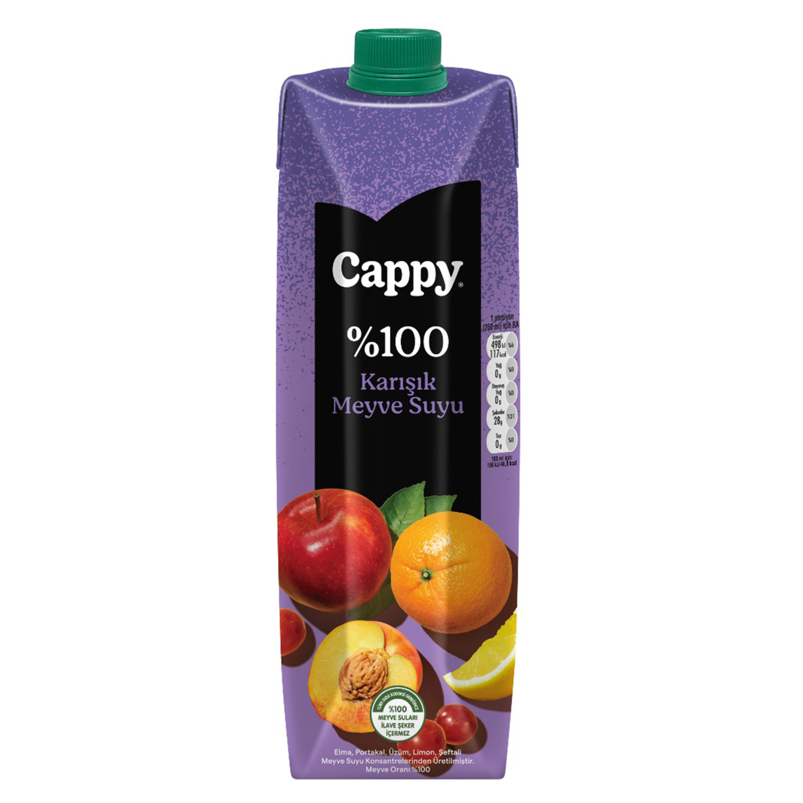 Cappy %100 Karışık Meyve Suyu Karton Kutu 1 L