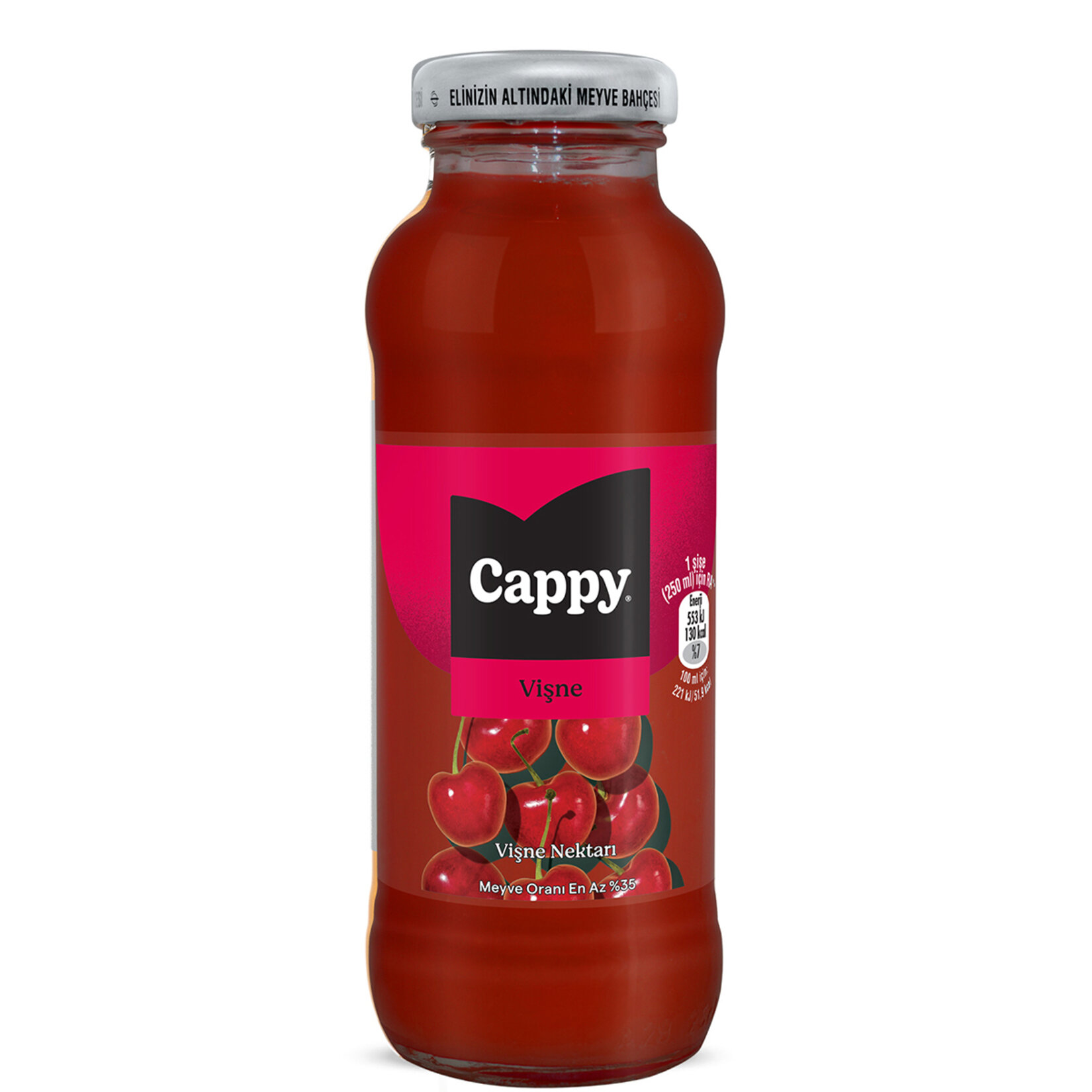 Cappy Vişne Nektarı Cam Şişe 250 Ml