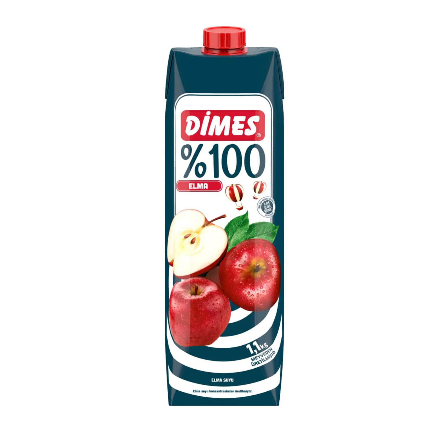 Dimes %100 Elma Suyu 1 L
