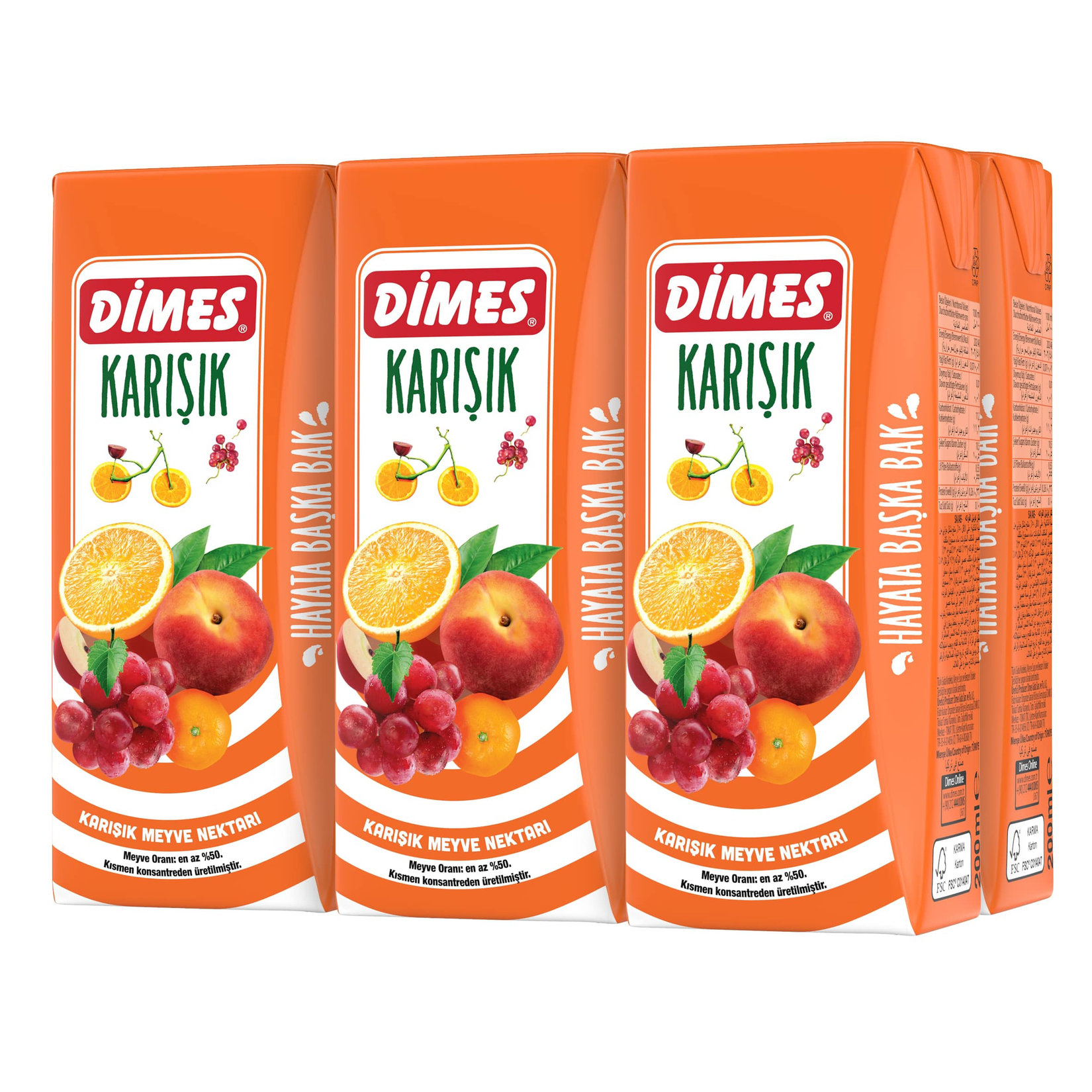 Dimes Karışık Nektar 6X200 Ml