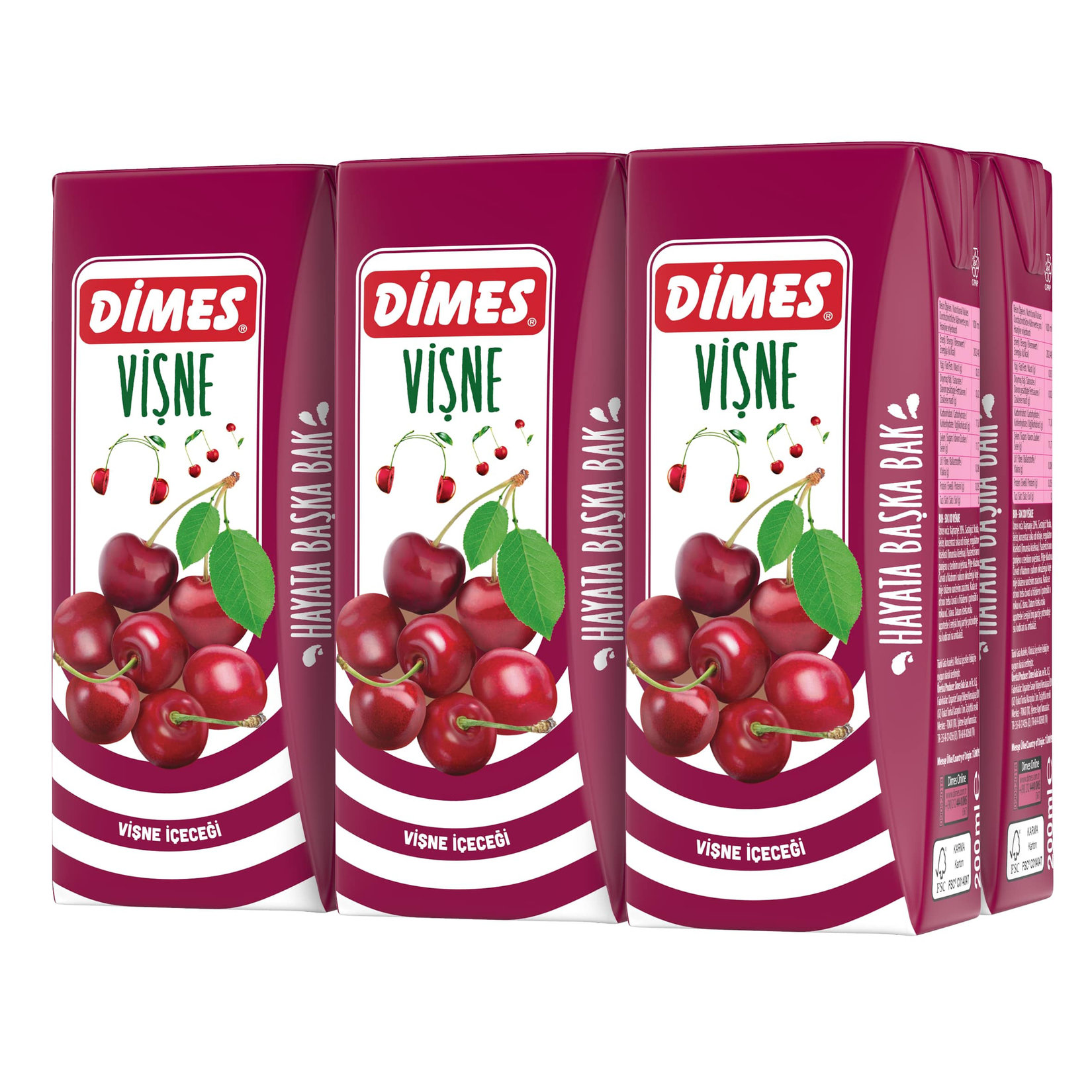 Dimes Vişne Nektarı 6X200 Ml