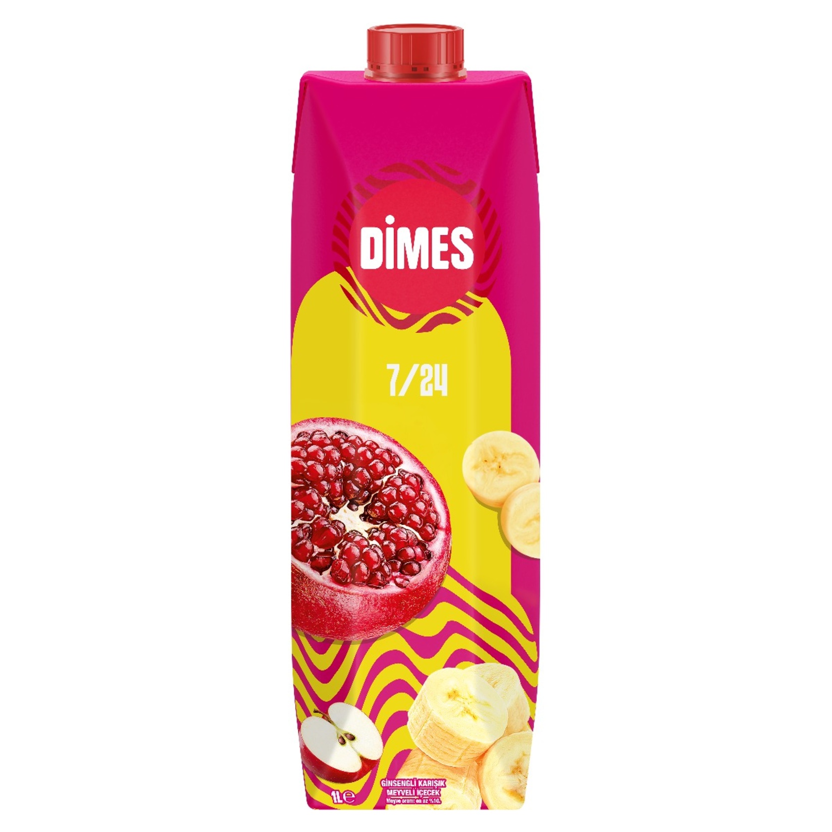 Dimes 7/24 Enerji Karışık Meyveli İçecek 1 L