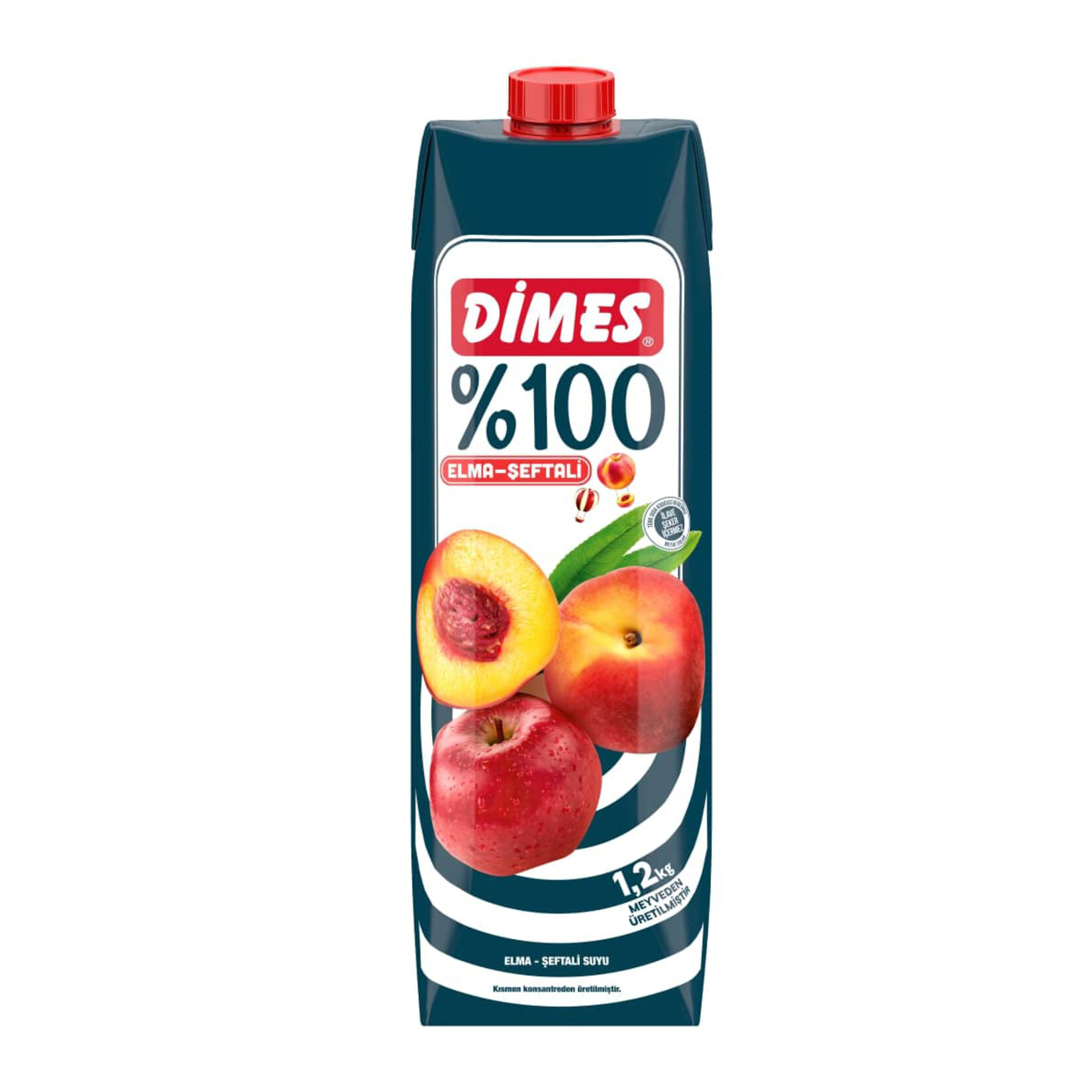 Dimes %100 Şeftali - Elma Suyu 1 L