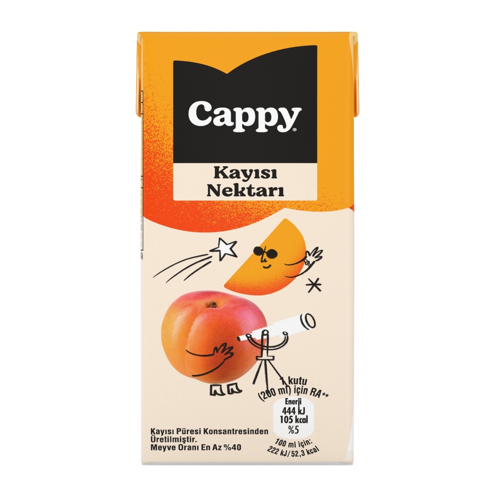 Cappy Kayısı Nektarı Karton Kutu 200 ML