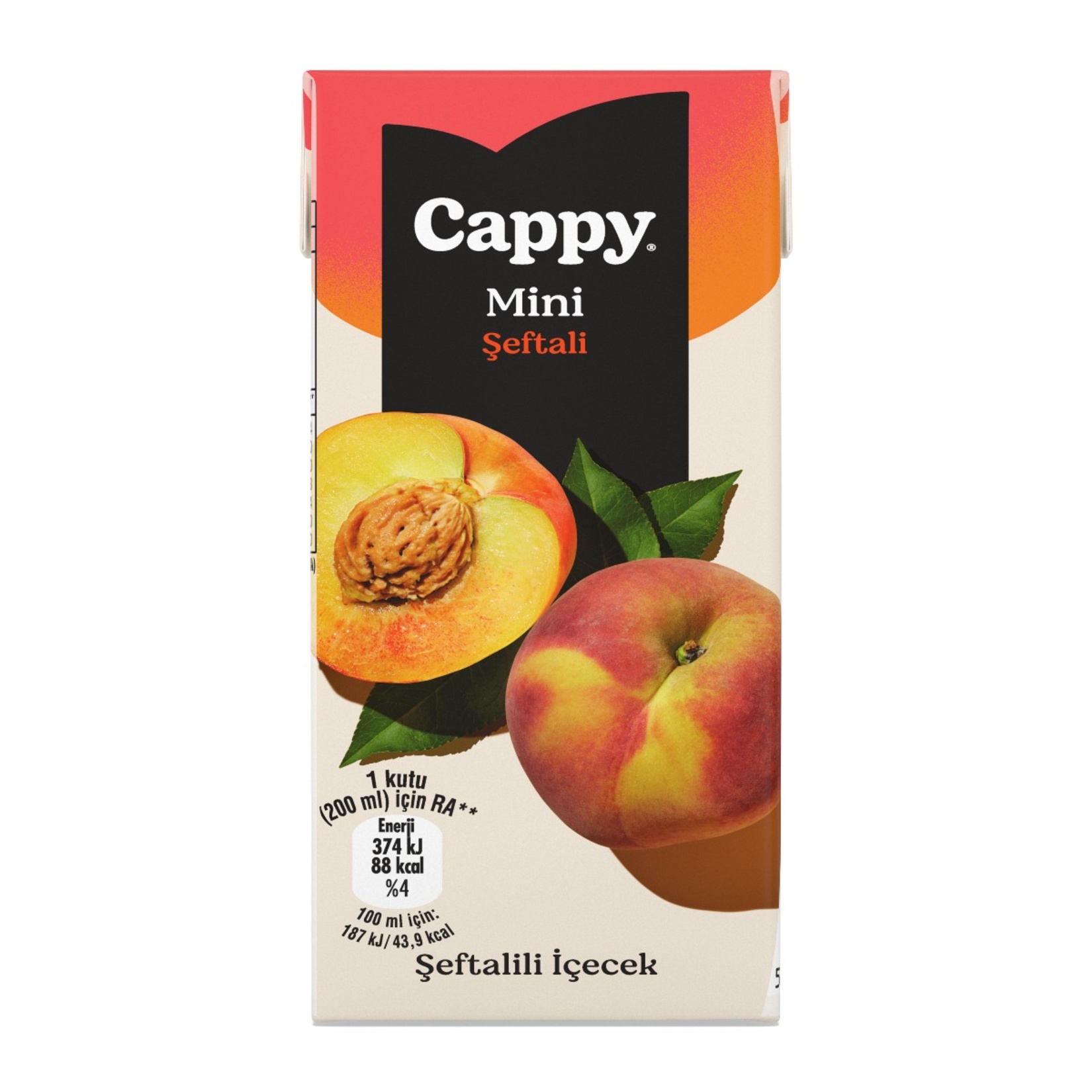 Cappy Şeftali Nektarı Karton Kutu 200 ML