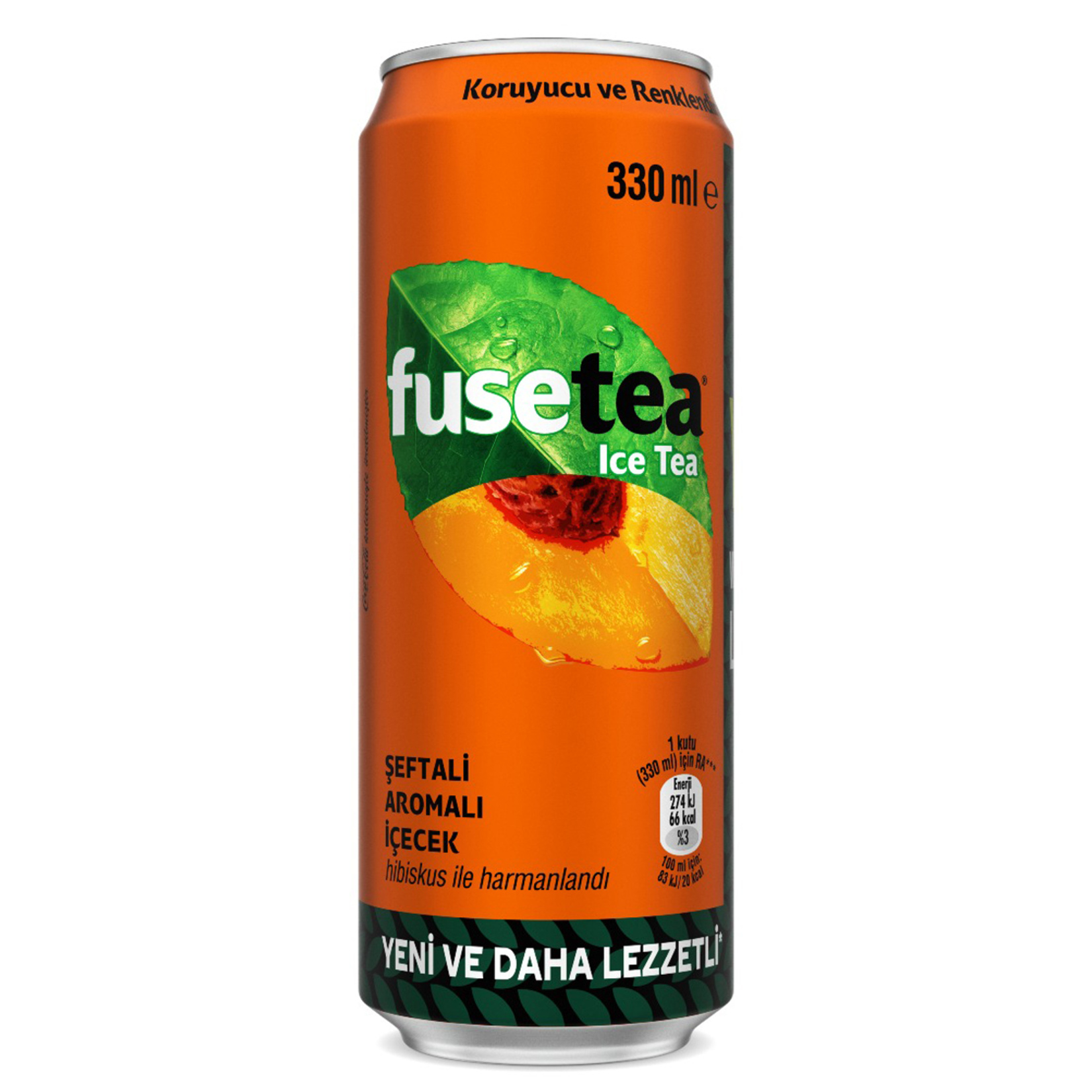 Fuse Tea Şeftali Aromalı Soğuk Çay Kutu 330 ML