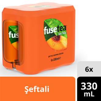 Fuse Tea Soğuk Çay Şeftali Aromalı İçecek 6X330 Ml Kutu