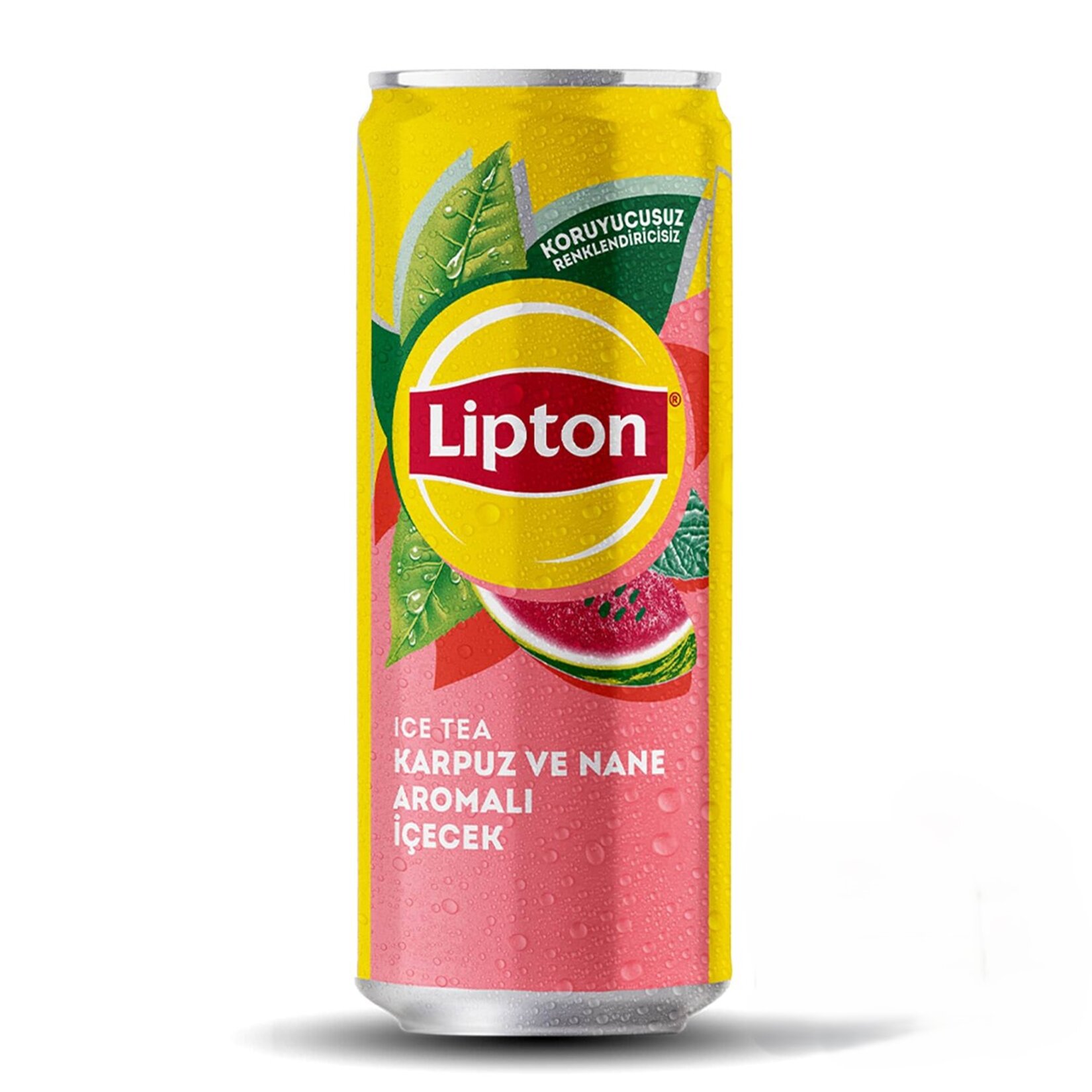 Lipton Ice Tea Karpuz ve Nane Aromalı Soğuk Çay Kutu 330 Ml