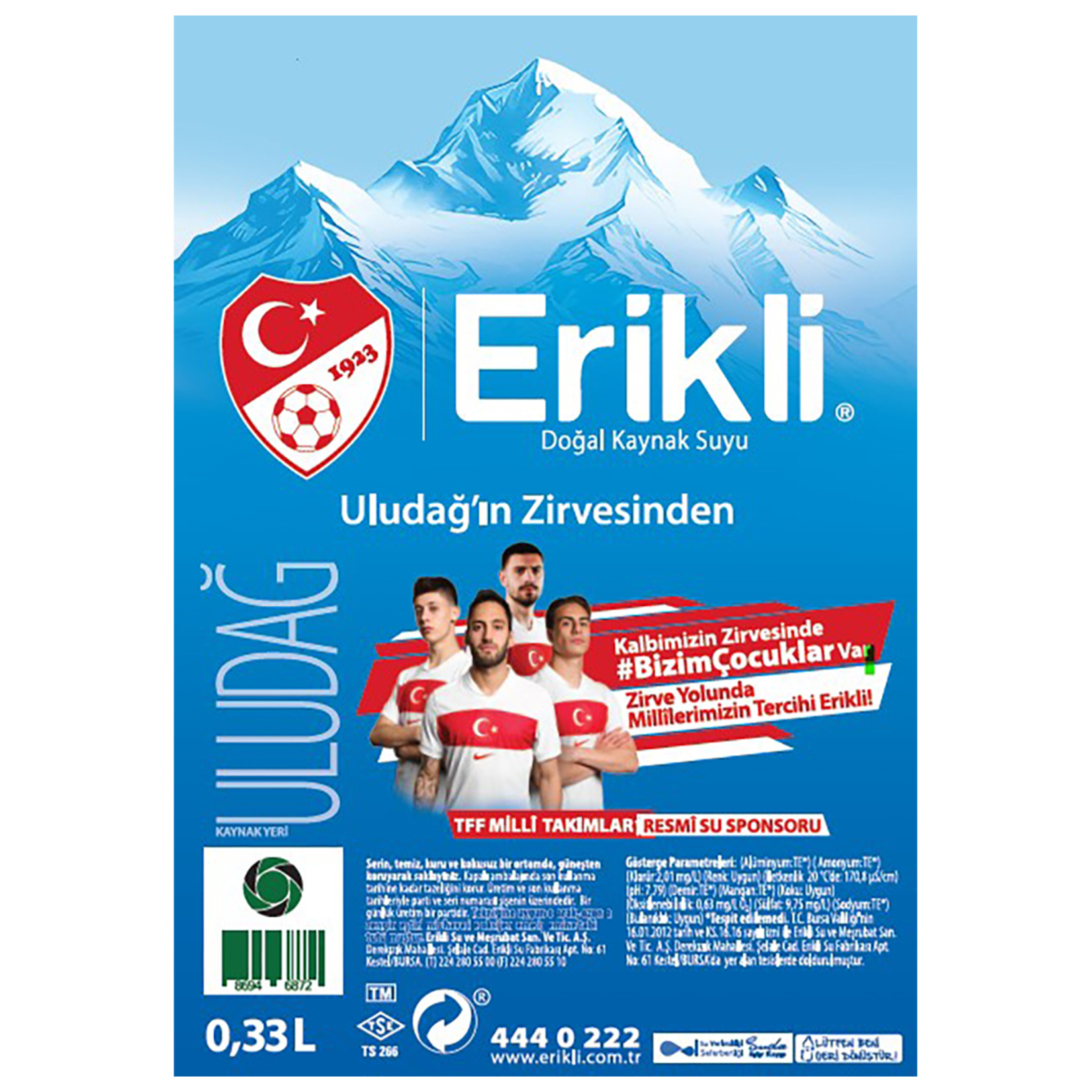 Erikli Su 12 x 330 Ml - Görsel 3