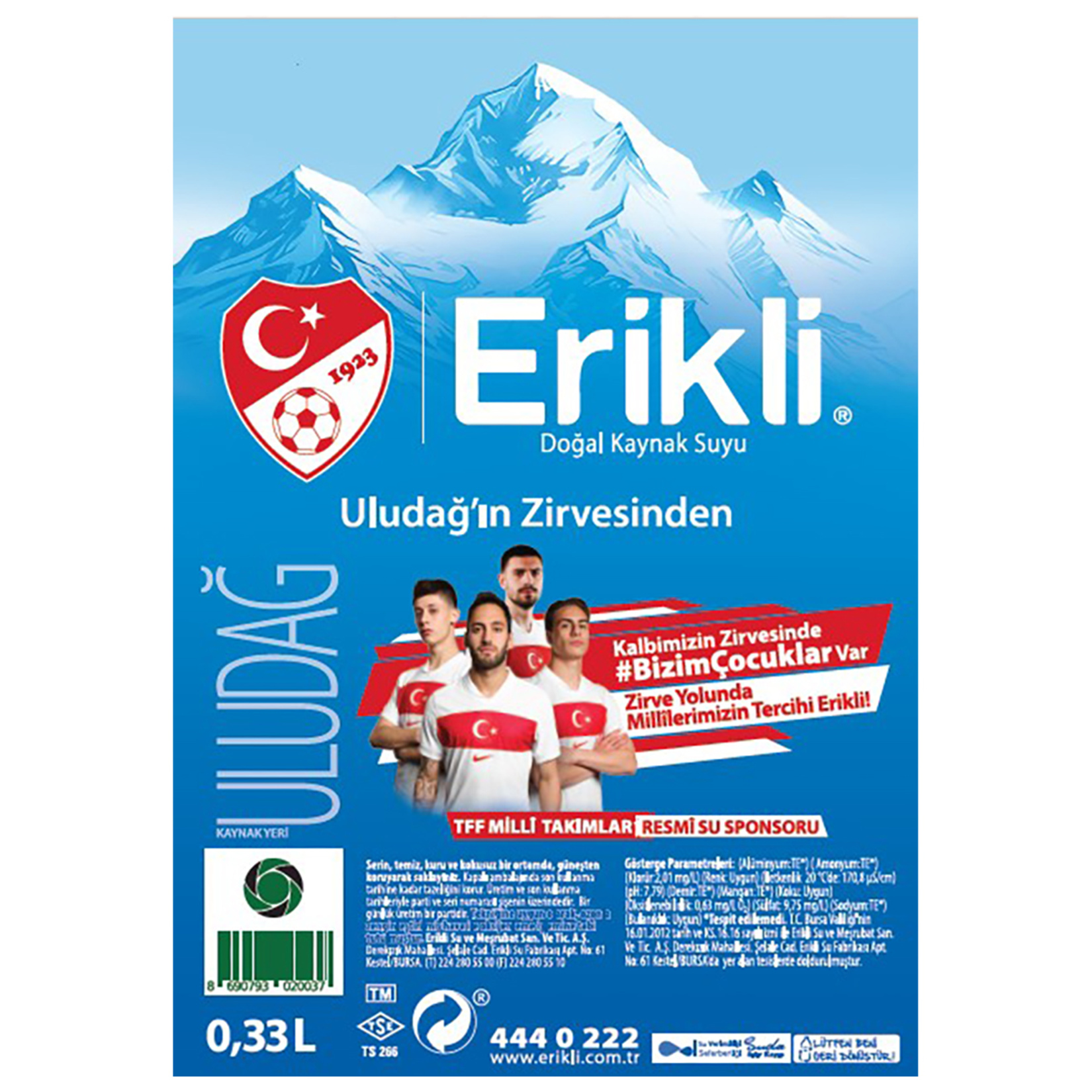 Erikli Su 330 Ml - Görsel 3