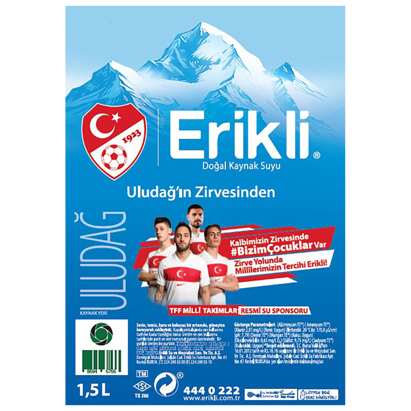 Erikli Su Avantajlı Paket 6 x 1.5 L - Görsel 3