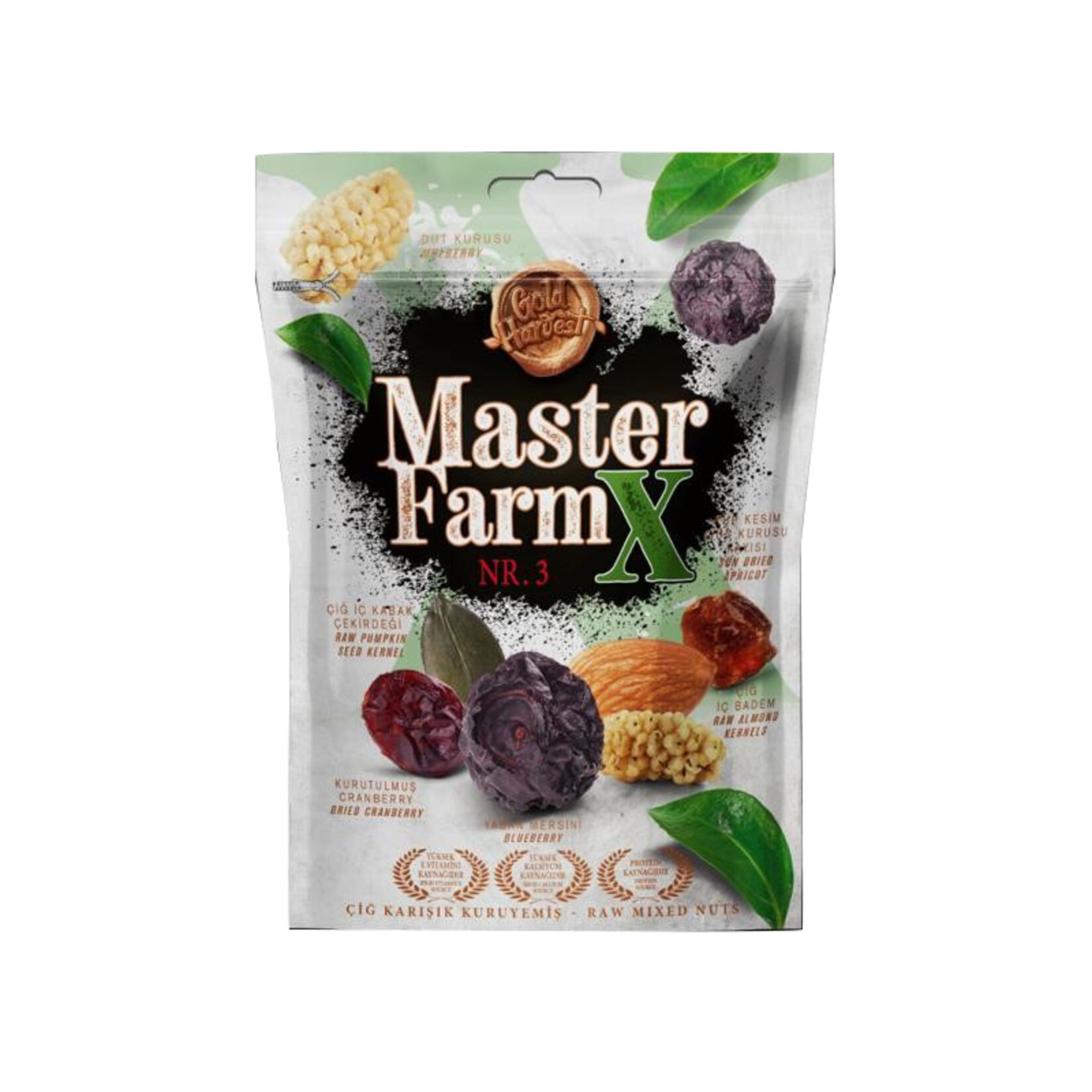 Master Farm X NR3 Çiğ Karışık Kuruyemiş 140 G