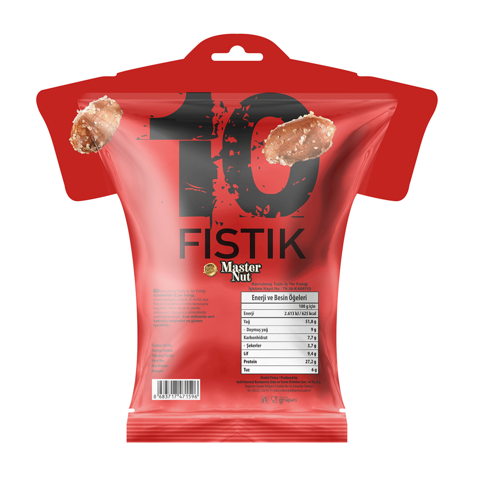 Master Nut Selectıon Tuzlu İç Yer Fıstığı 200 G - Görsel 2