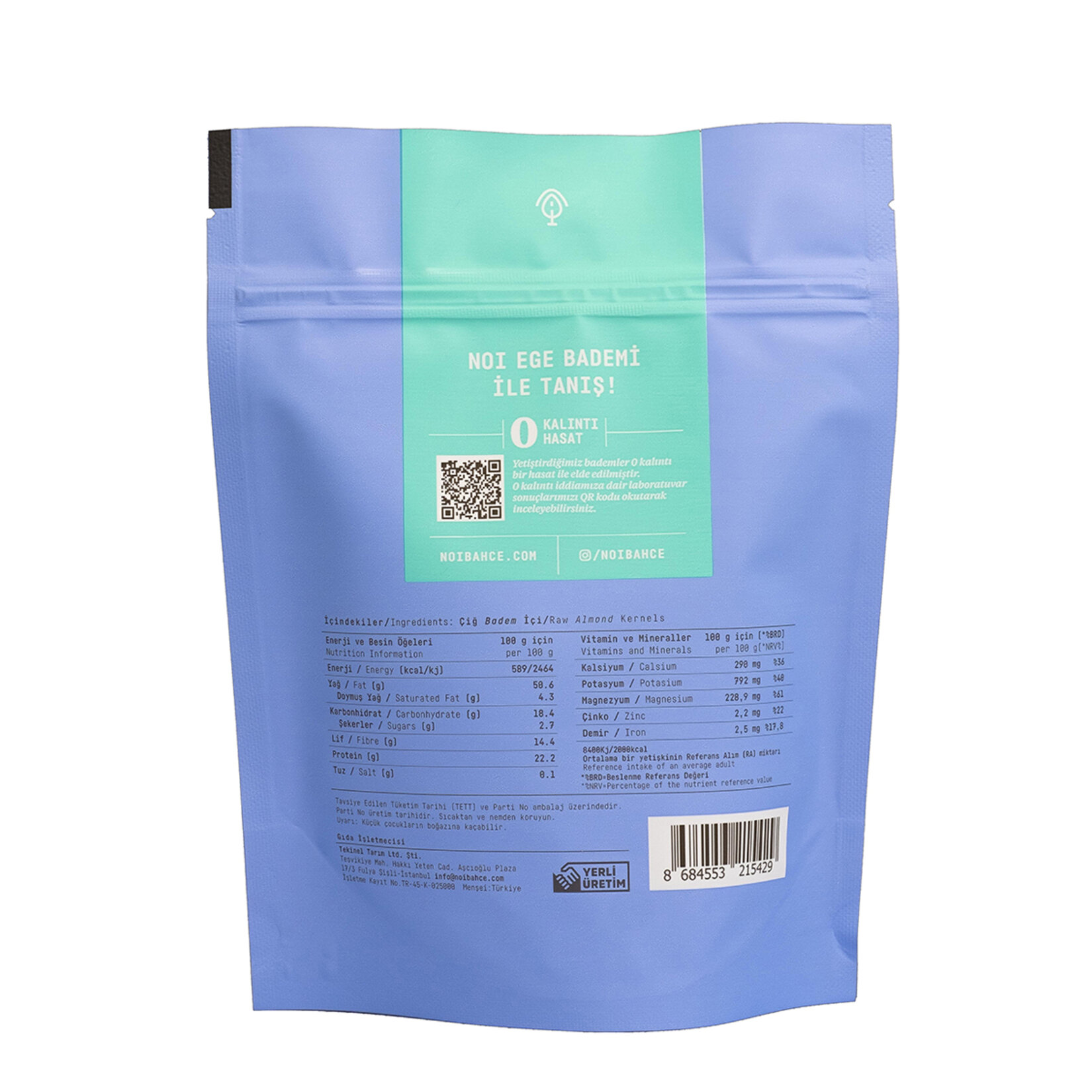 Noi Ege Bademi Soyulmuş Beyaz Badem İçi 140 G - Görsel 2