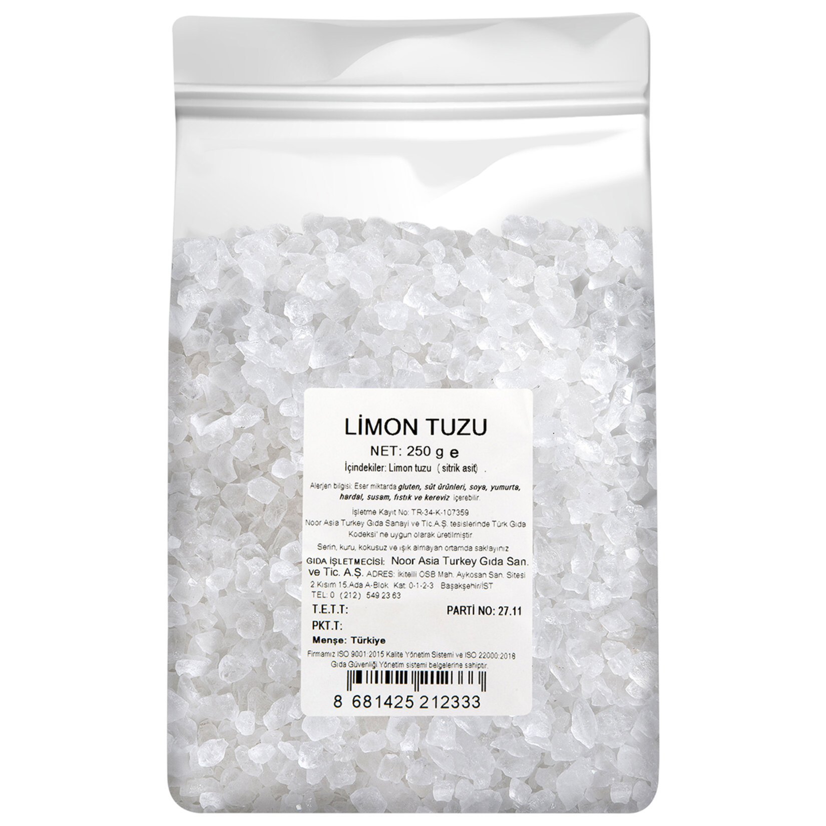 Limon Tuzu 250 G