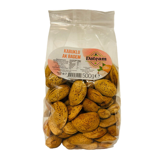 Datçam Kabuklu Ak Badem 500 G