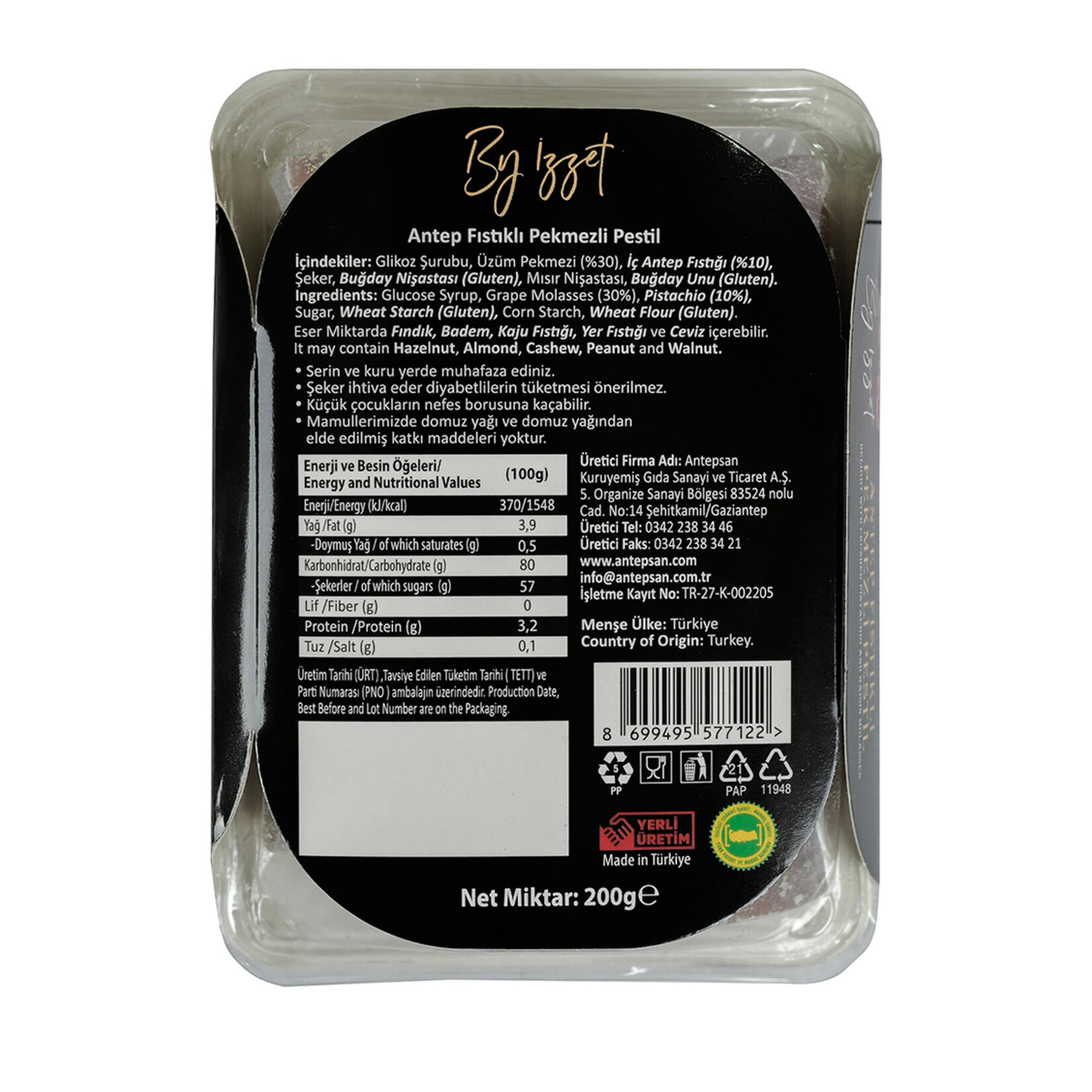 By İzzet Antep Fıstıklı Pekmezli Pestil 200 G - Görsel 2