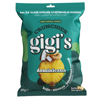 Gigi's Kaju Ananas Hindistan Cevizi Atıştırmalık 50 G