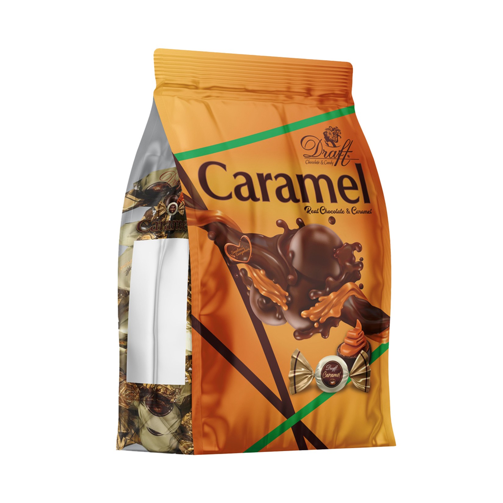 Draft Caramel Sütlü Çikolata Kaplı Karamel 400 G