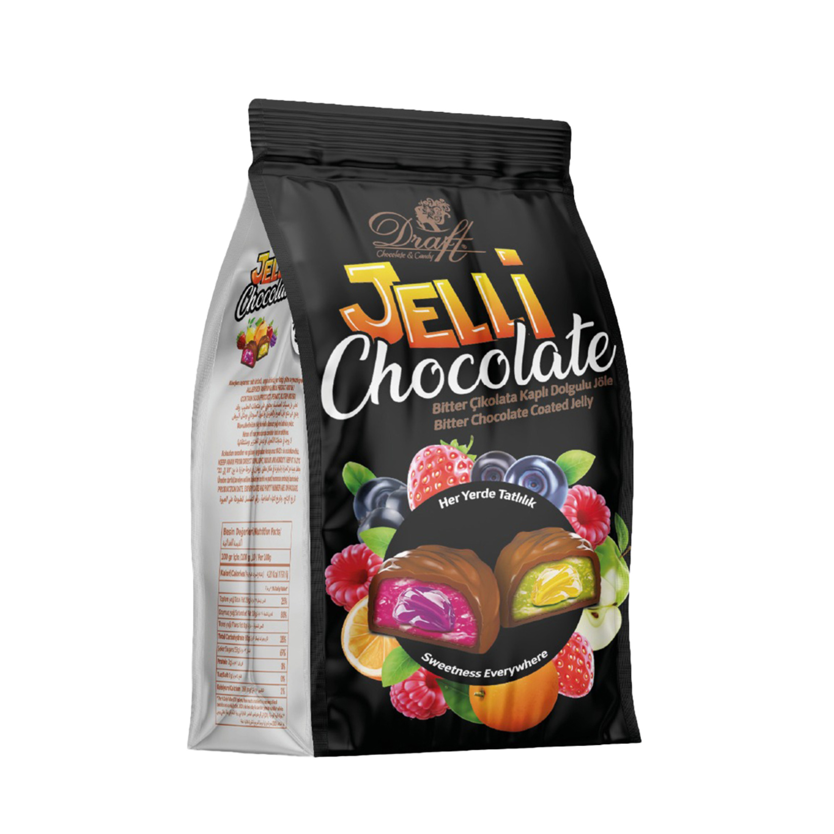 Draft Jelli Bitter Çikolata Kaplı Jöle 400 G