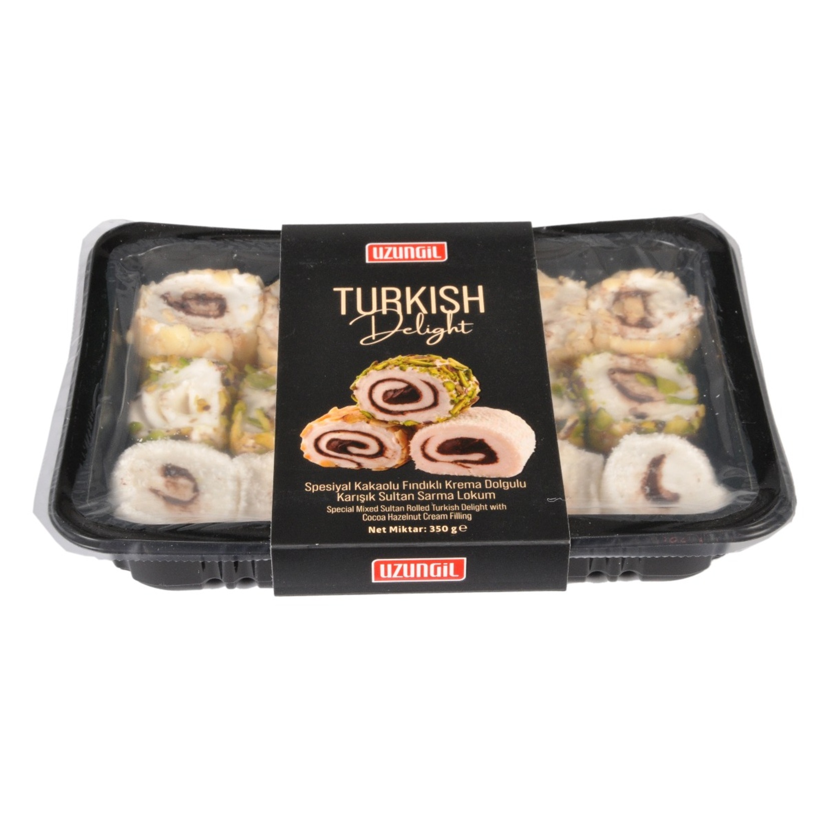Uzungil Kakaolu Fındık Kremalı Dalgıç Şekerli Sultan Sarma Lokum 350 G