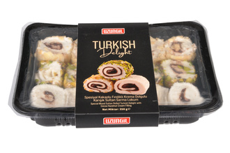 Uzungil Kakaolu Fındık Kremalı Dalgıç Şekerli Sultan Sarma Lokum 350 g