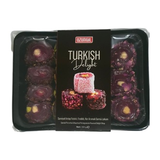 Uzungil Spesiyal Antep Fıstıklı Fındıklı Nar Aromalı Sarma Lokum 350 g
