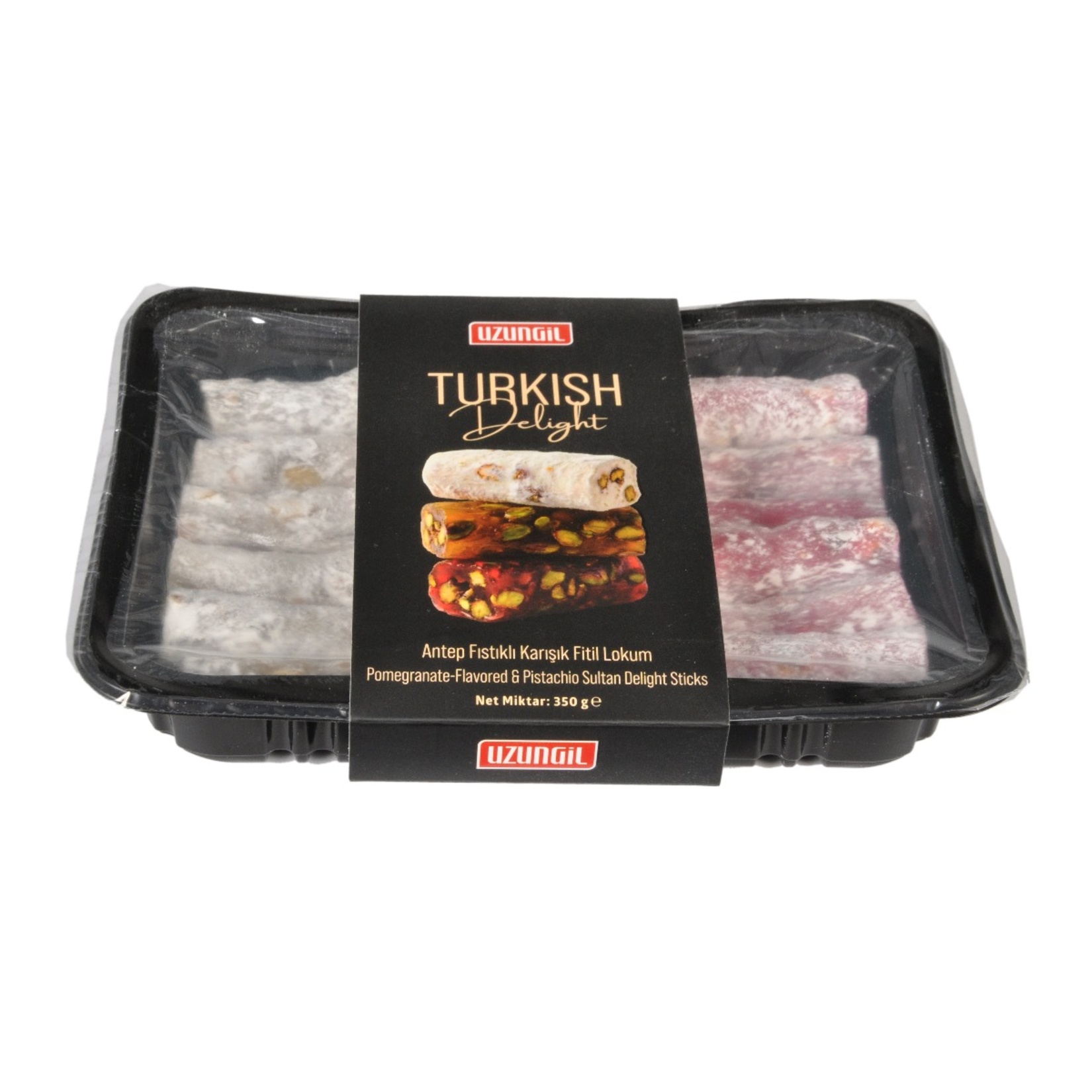 Uzungil Antep Fıstıklı Karışık Fitil Lokum 350 G