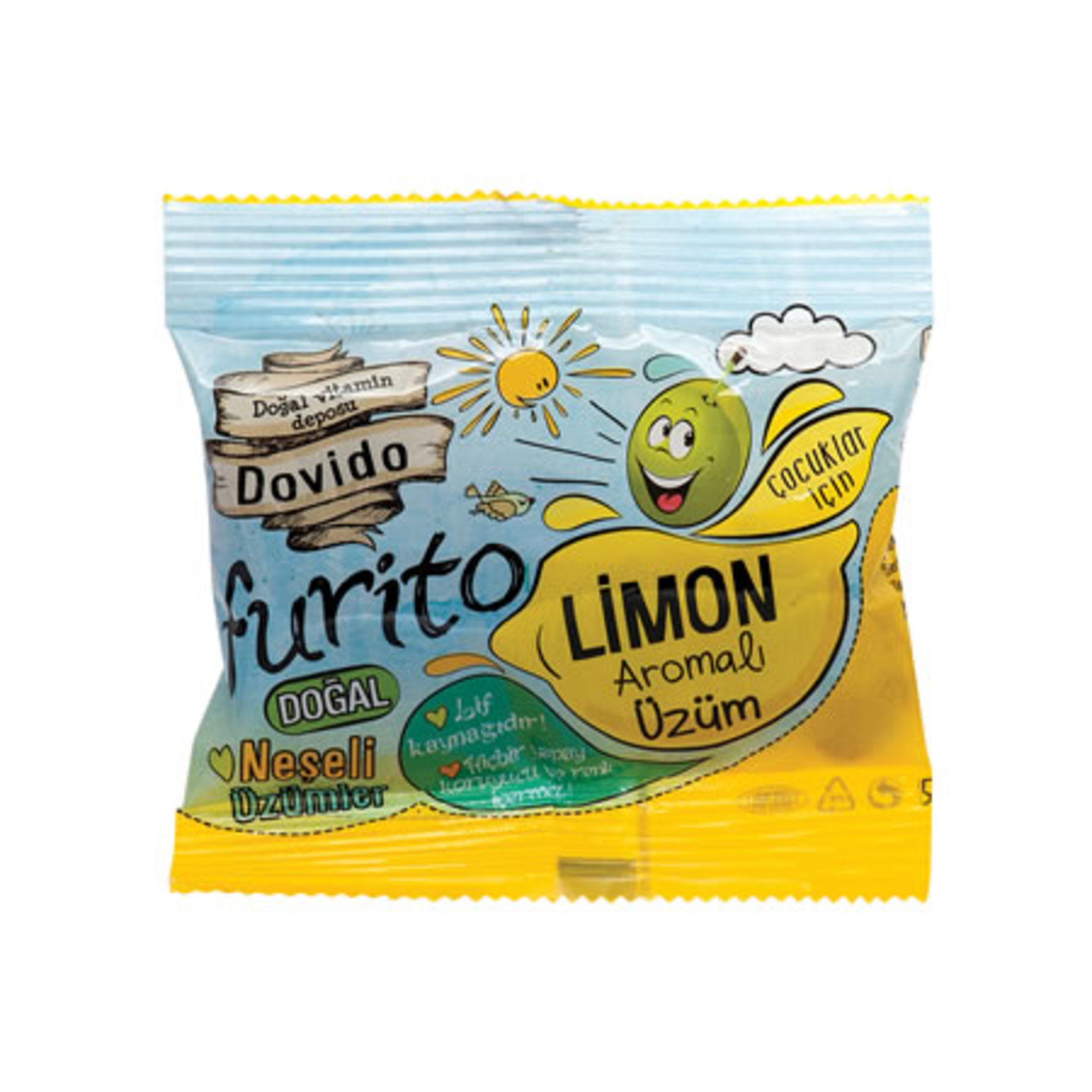Dovido Furıto Limon Aromalı Üzüm 25 G