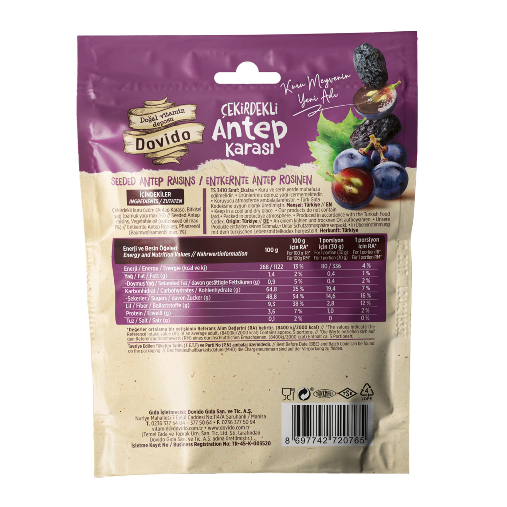 Dovido Antep Karası 150 G - Görsel 2