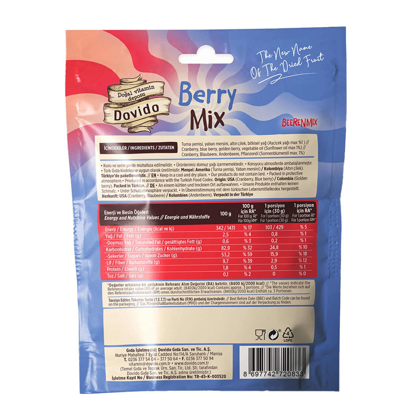 Dovido Berry Mix 100 G - Görsel 2
