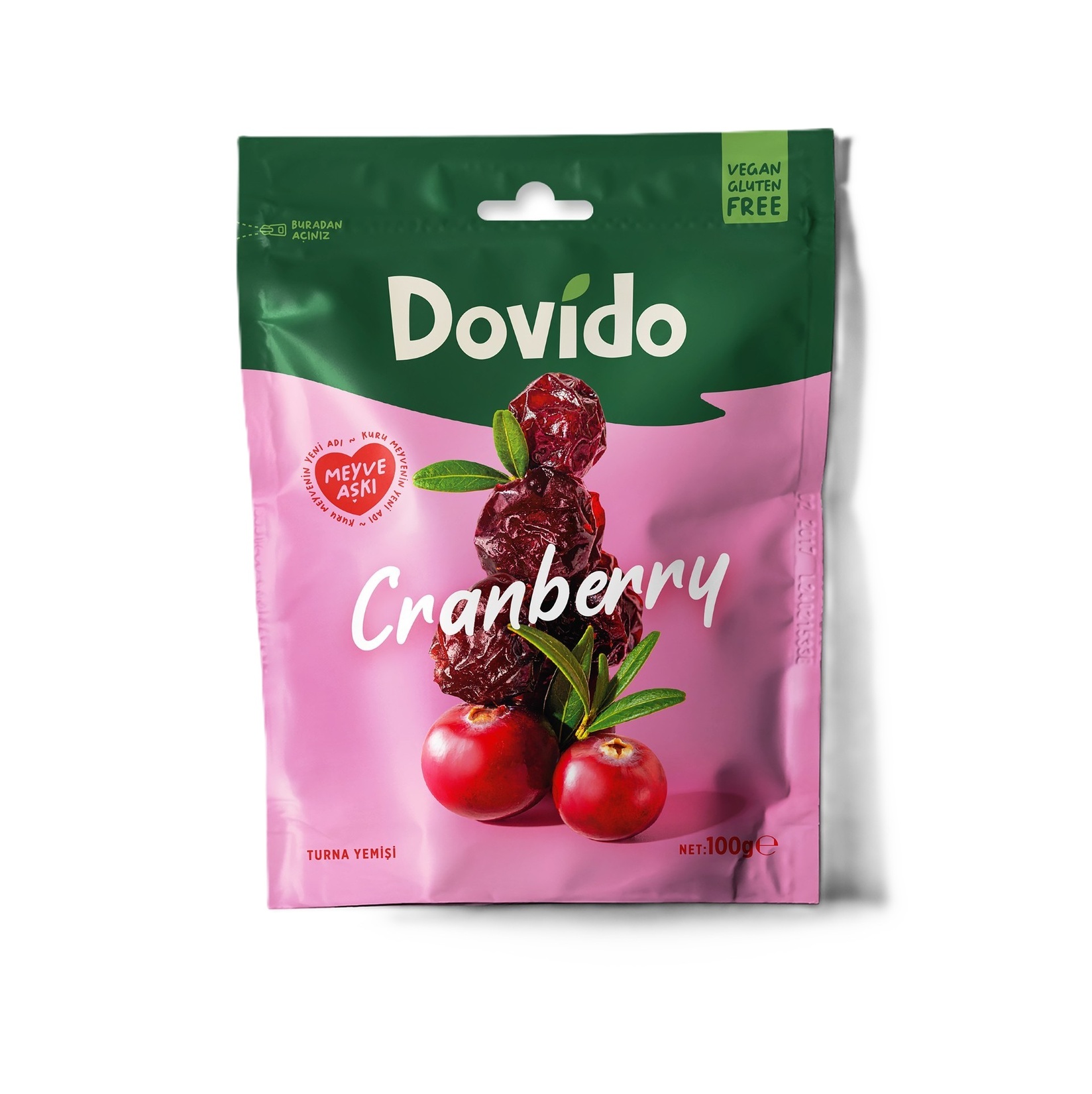 Dovido Turna Yemişi (Cranberry) 100 G