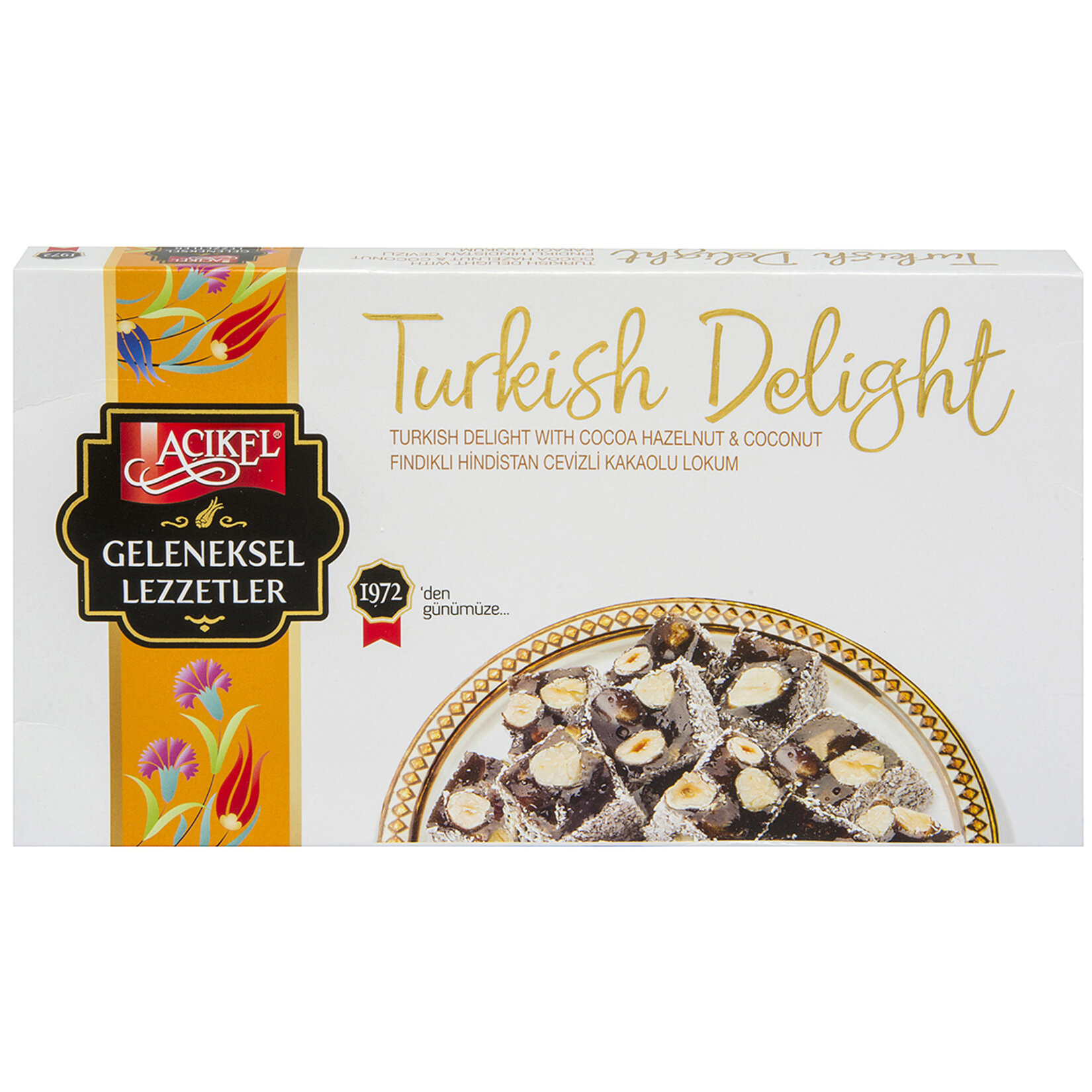 Açıkel Fındıklı Hindistan Cevizli Kakaolu Lokum 275 G