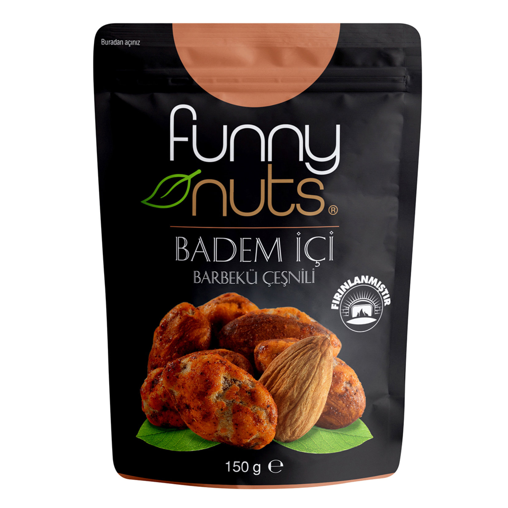 Funny Nuts Barbekü Çeşnili Badem İçi 150G