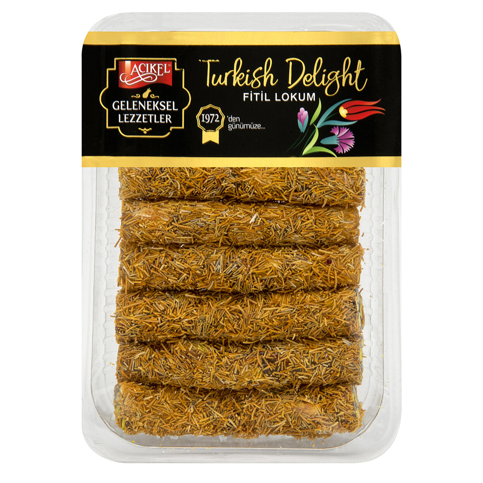 Kadayıf Kaplamalı Antep Fıstıklı Fitil Lokum 300 G