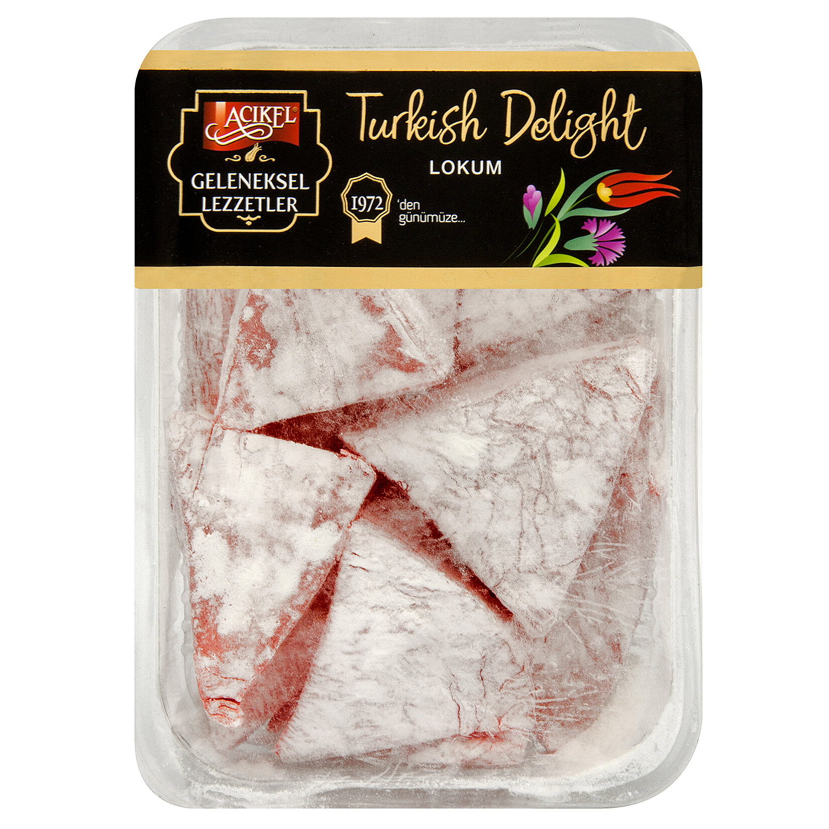 Açıkel Gül Aromalı Muska Lokum 400 G