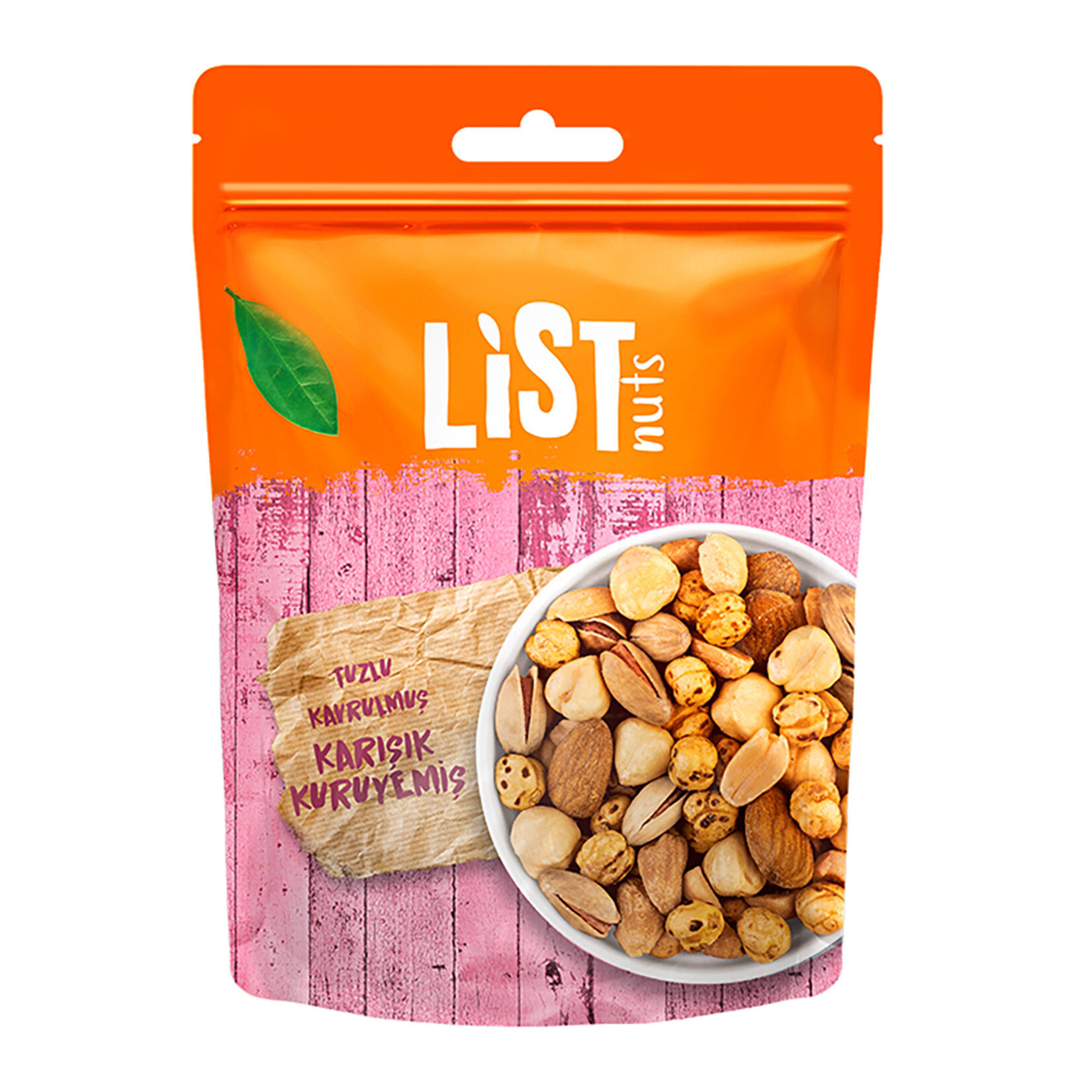 List Nuts Tuzlu Kavrulmuş Karışık Kuruyemiş 125 G - Görsel 1