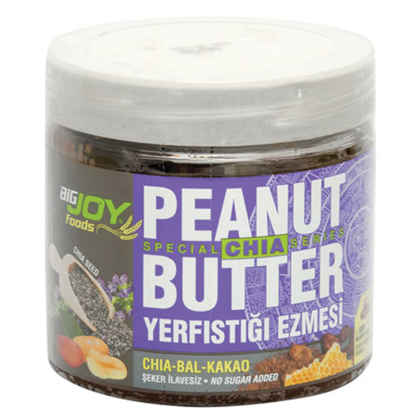 Bigjoy Chia Bal Kakaolu Fıstık Ezmesi 400 G