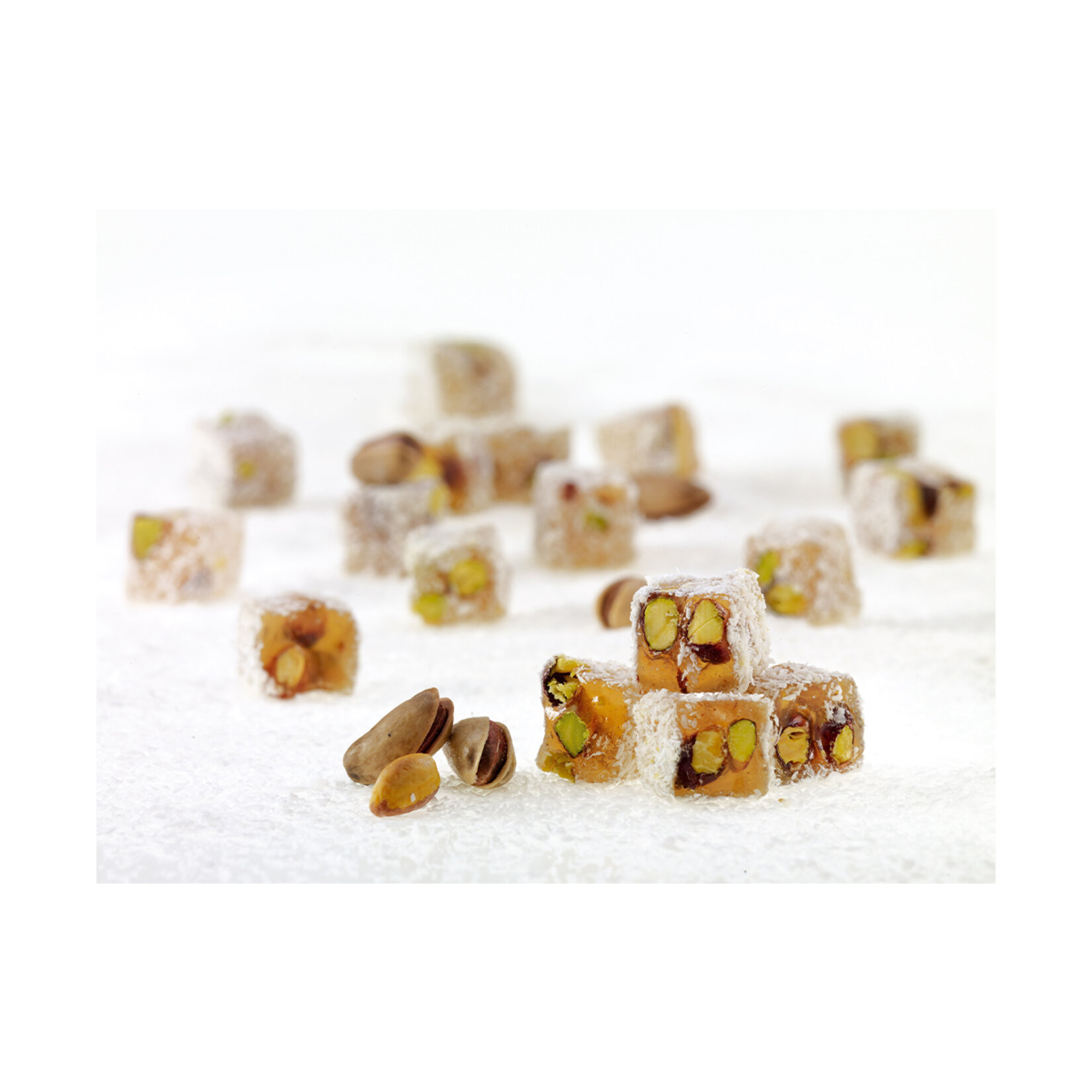 Hindistan Cevizli Çifte Kavrulmuş A. Fıstıklı Mini Lokum Kg