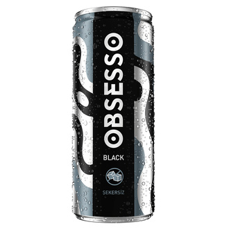 Obsesso Black Şekersiz Soğuk Kahve 250 Ml