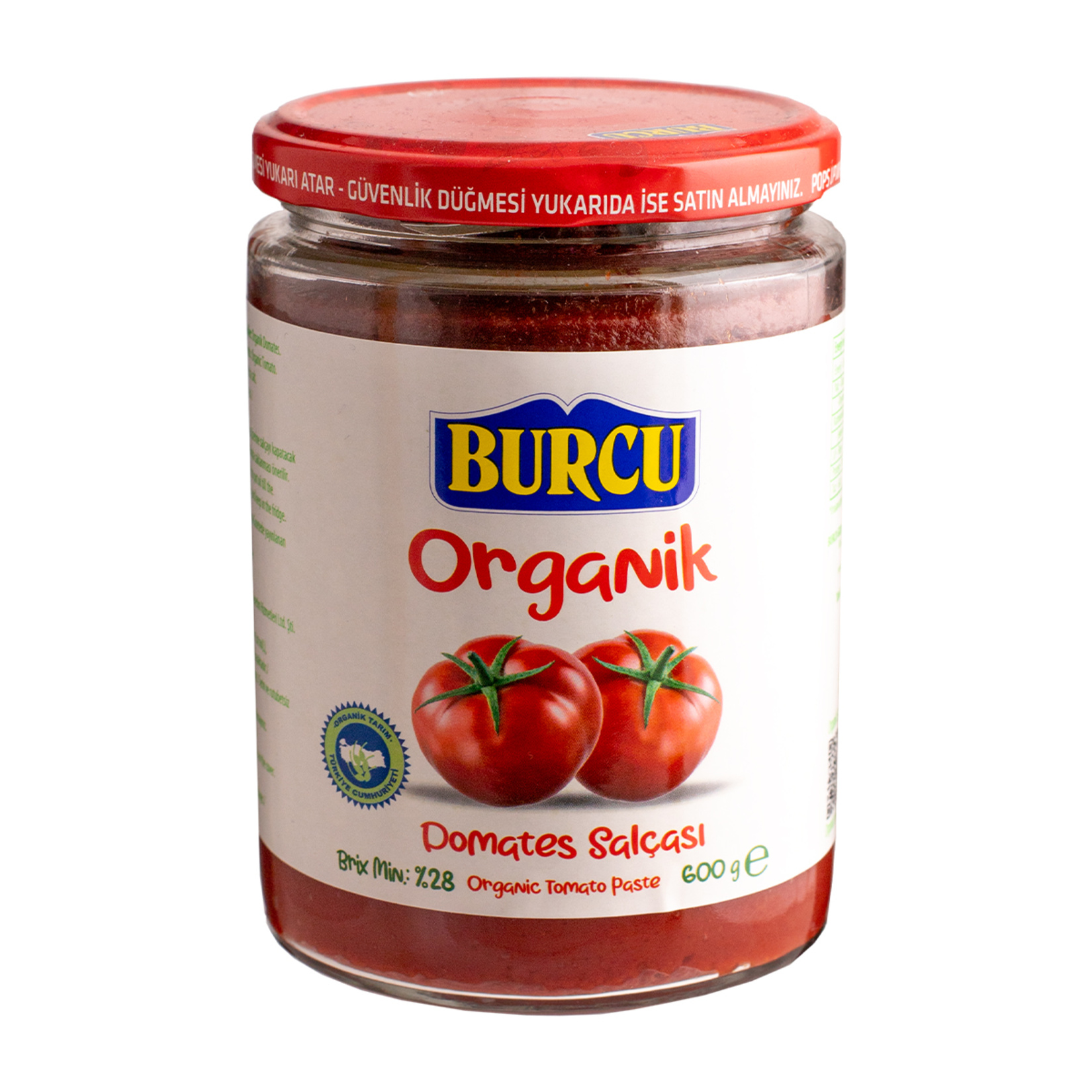 Burcu Organik Domates Salçası 600 G - Görsel 1