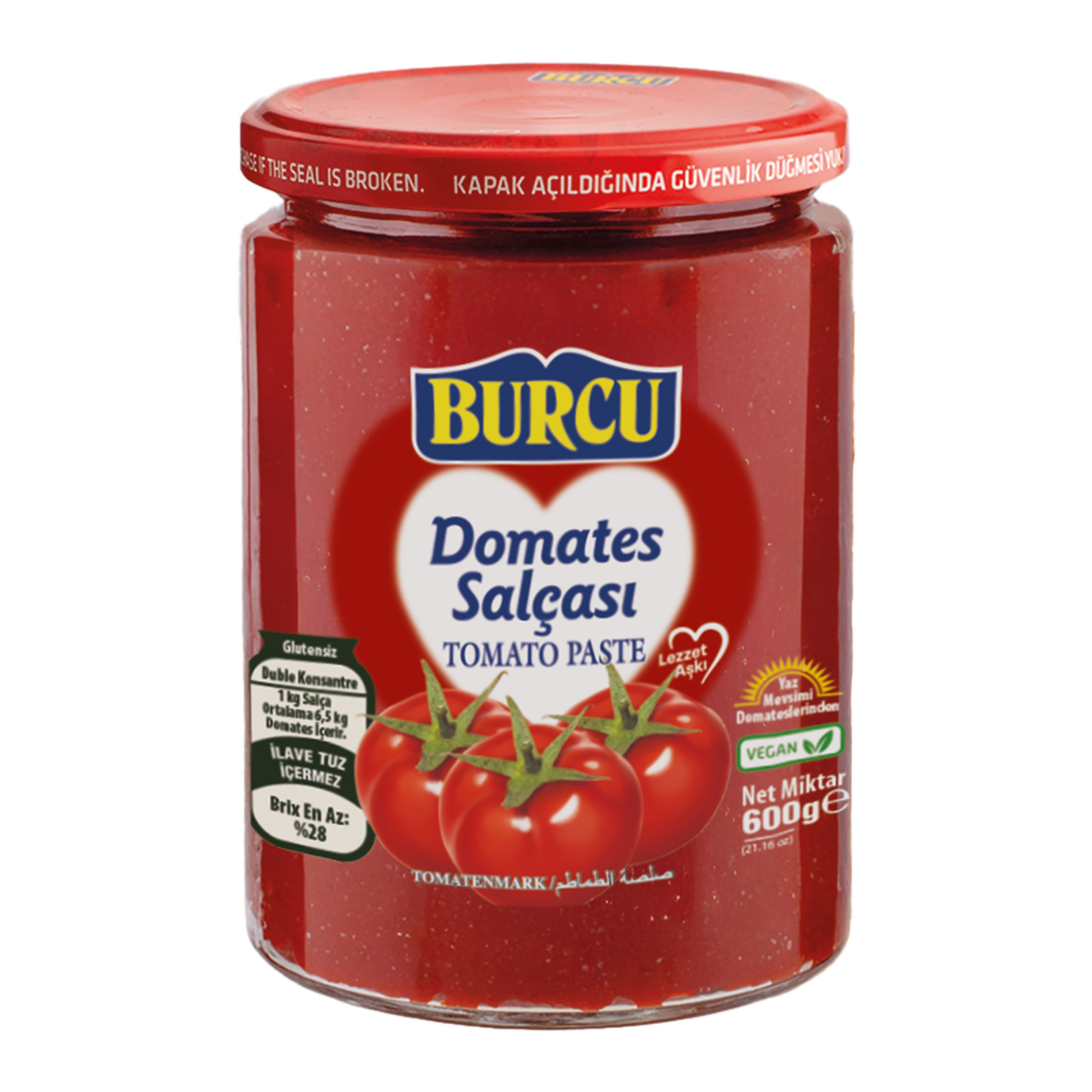 Burcu Domates Salça 600 Gr