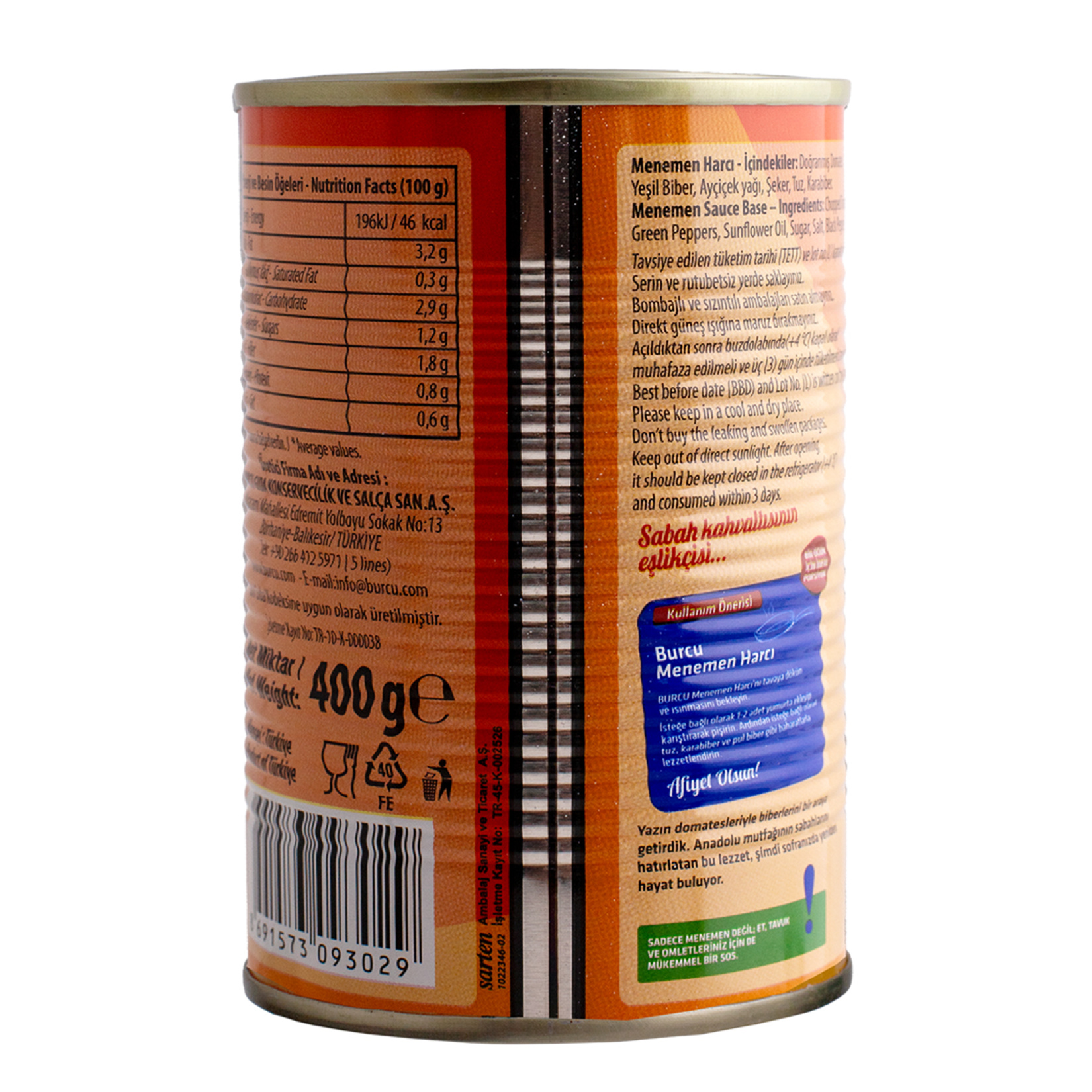 Burcu Menemen Harcı 400 G - Görsel 2