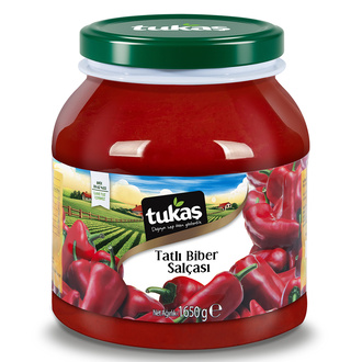 Tukaş Tatlı Biber Salçası Cam Pet 1650 G