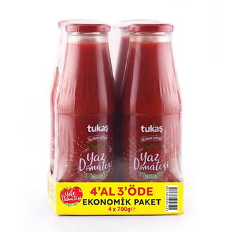 Tukaş Domates Püresi 4 x 700 g