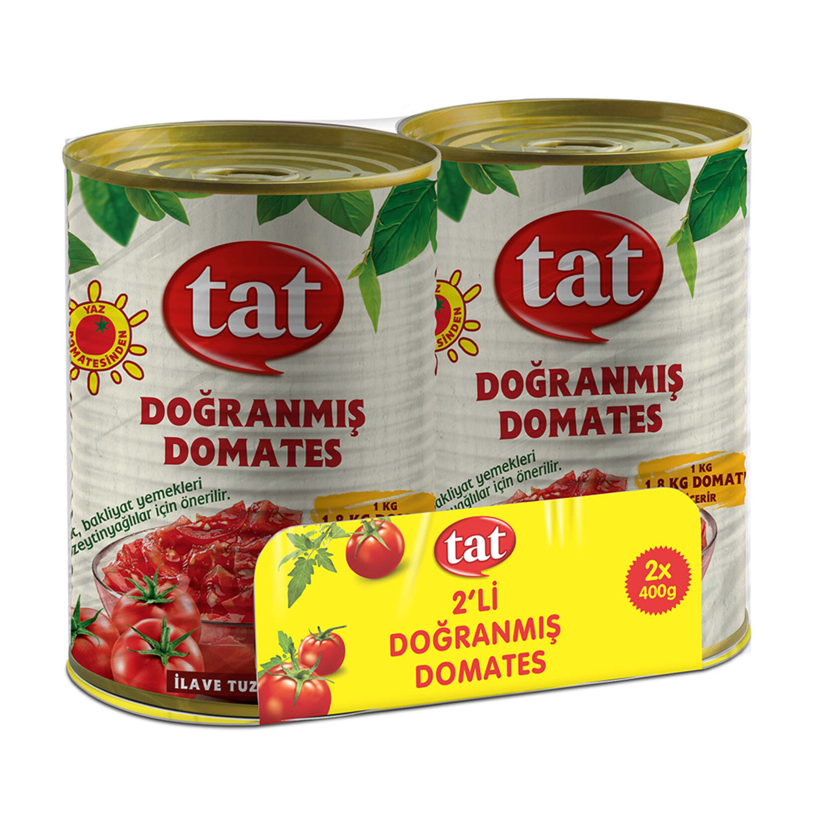 Tat İkili Doğranmış Domates 800 G